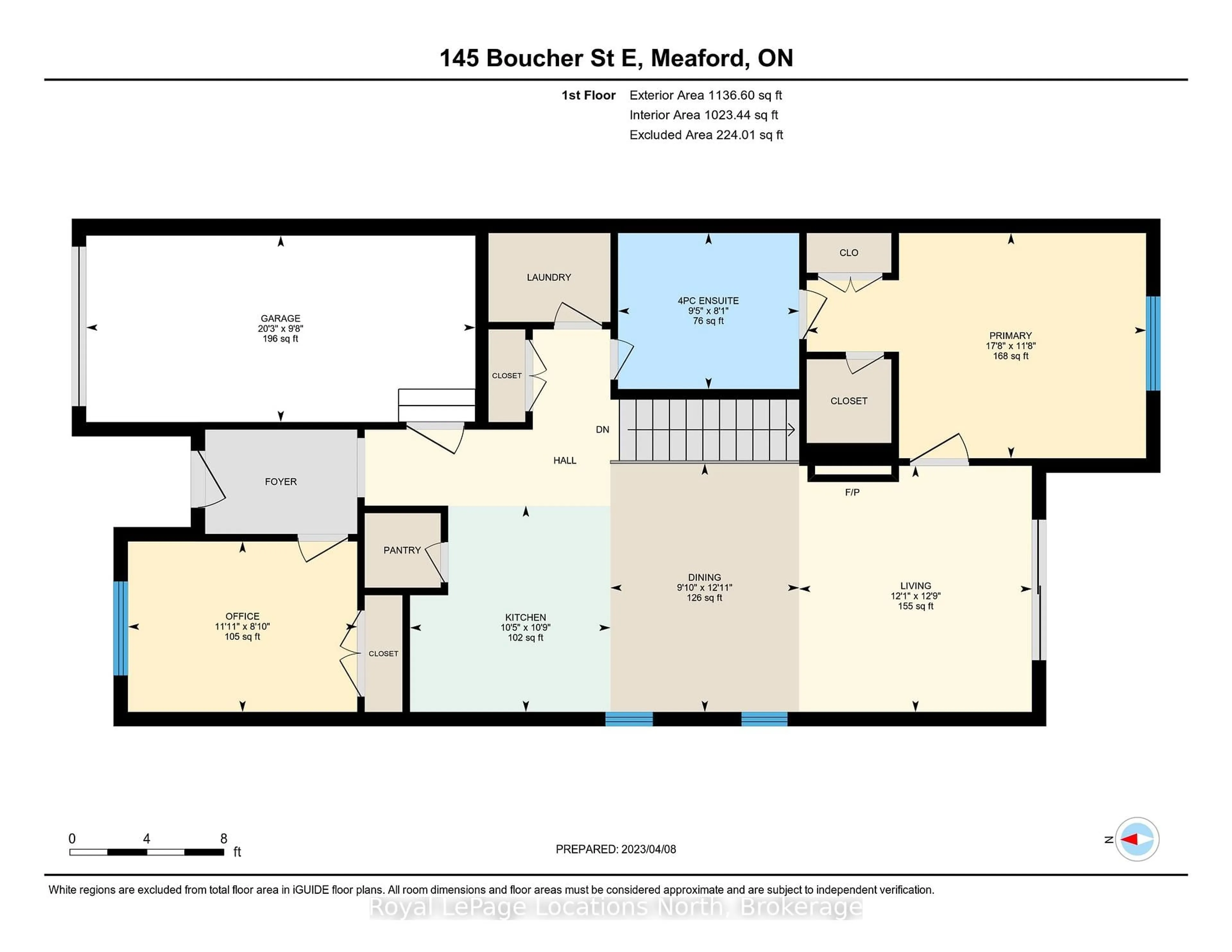 Floor plan for 145 Boucher St, Meaford Ontario N4L 1B7