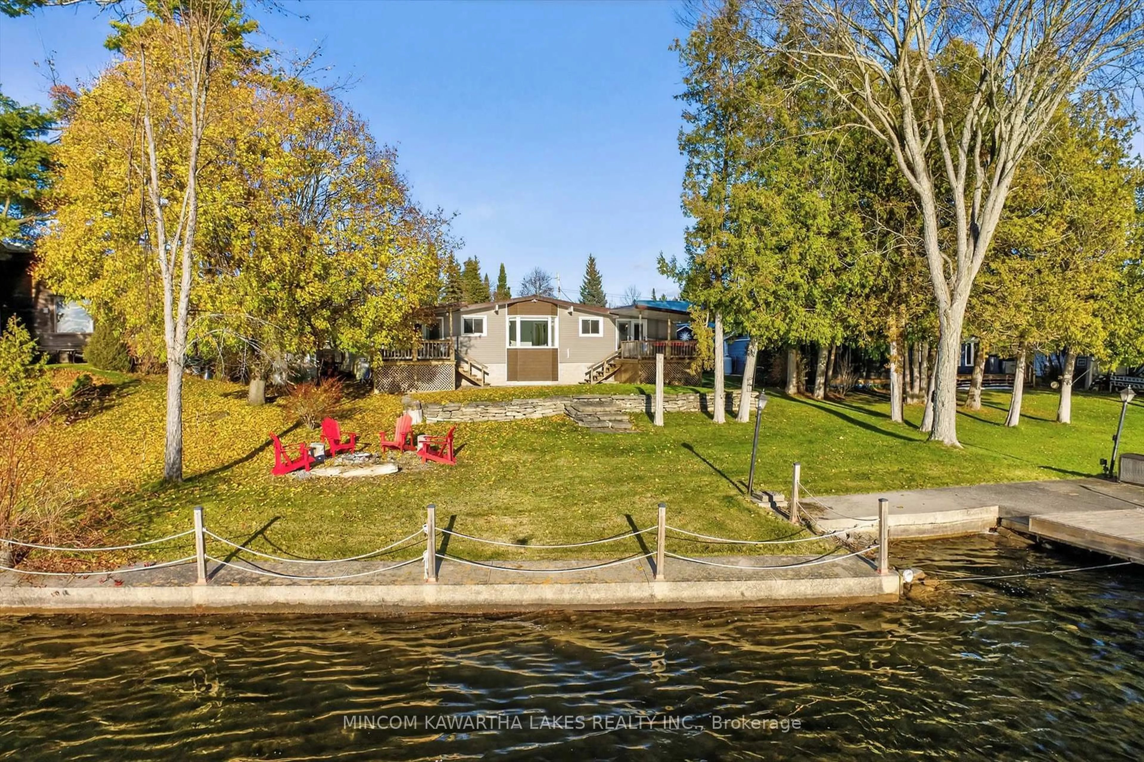 A pic from outside/outdoor area/front of a property/back of a property/a pic from drone, water/lake/river/ocean view for 86 Cedarshores Dr, Trent Hills Ontario K0L 1Z0