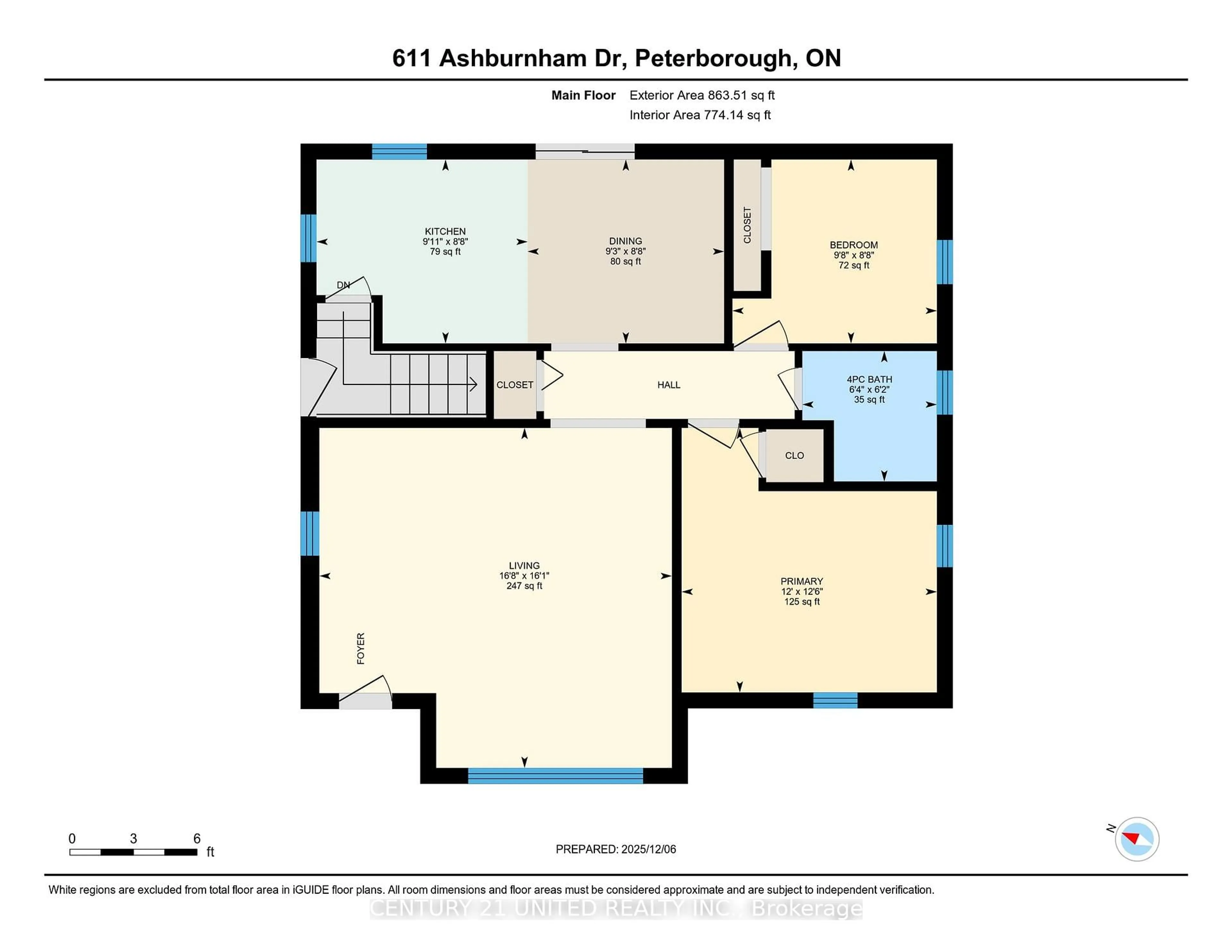Floor plan for 611 Ashburnham Dr, Peterborough Ontario K9L 2A2