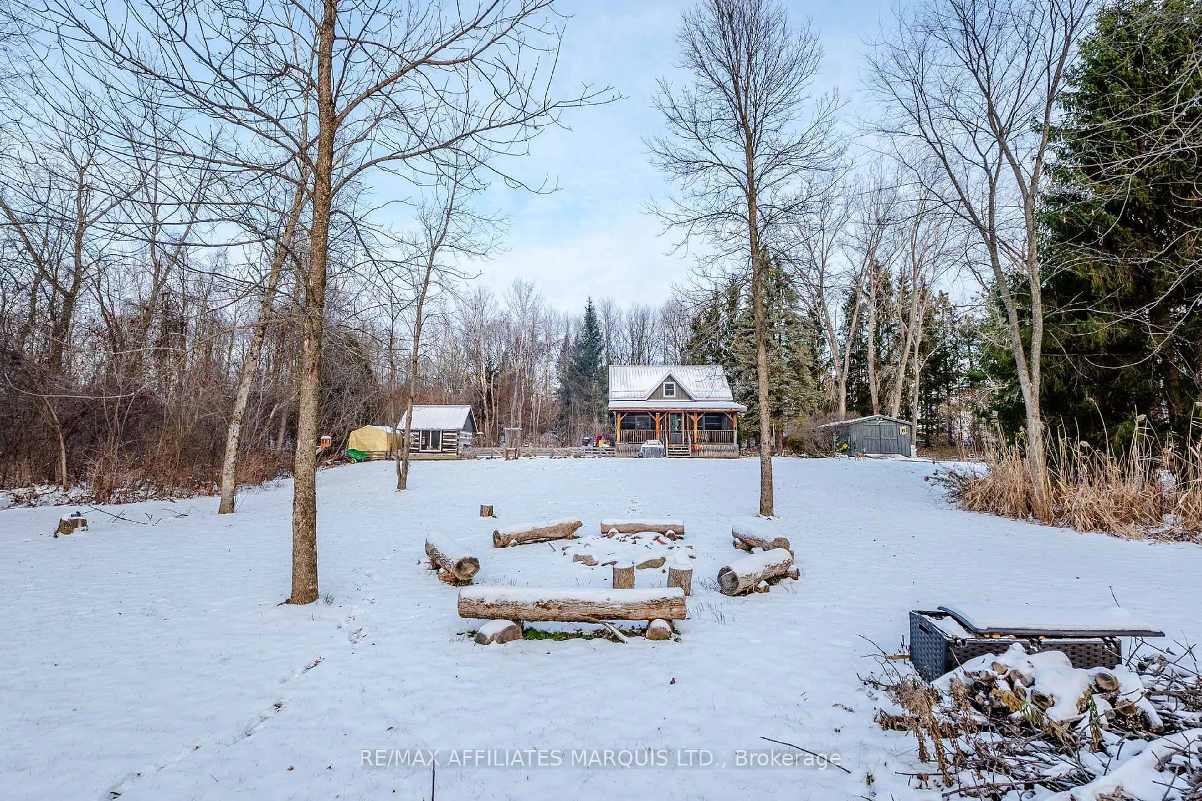 A pic from outside/outdoor area/front of a property/back of a property/a pic from drone, forest/trees view for 6572 Rae Rd, South Glengarry Ontario K6H 7R9