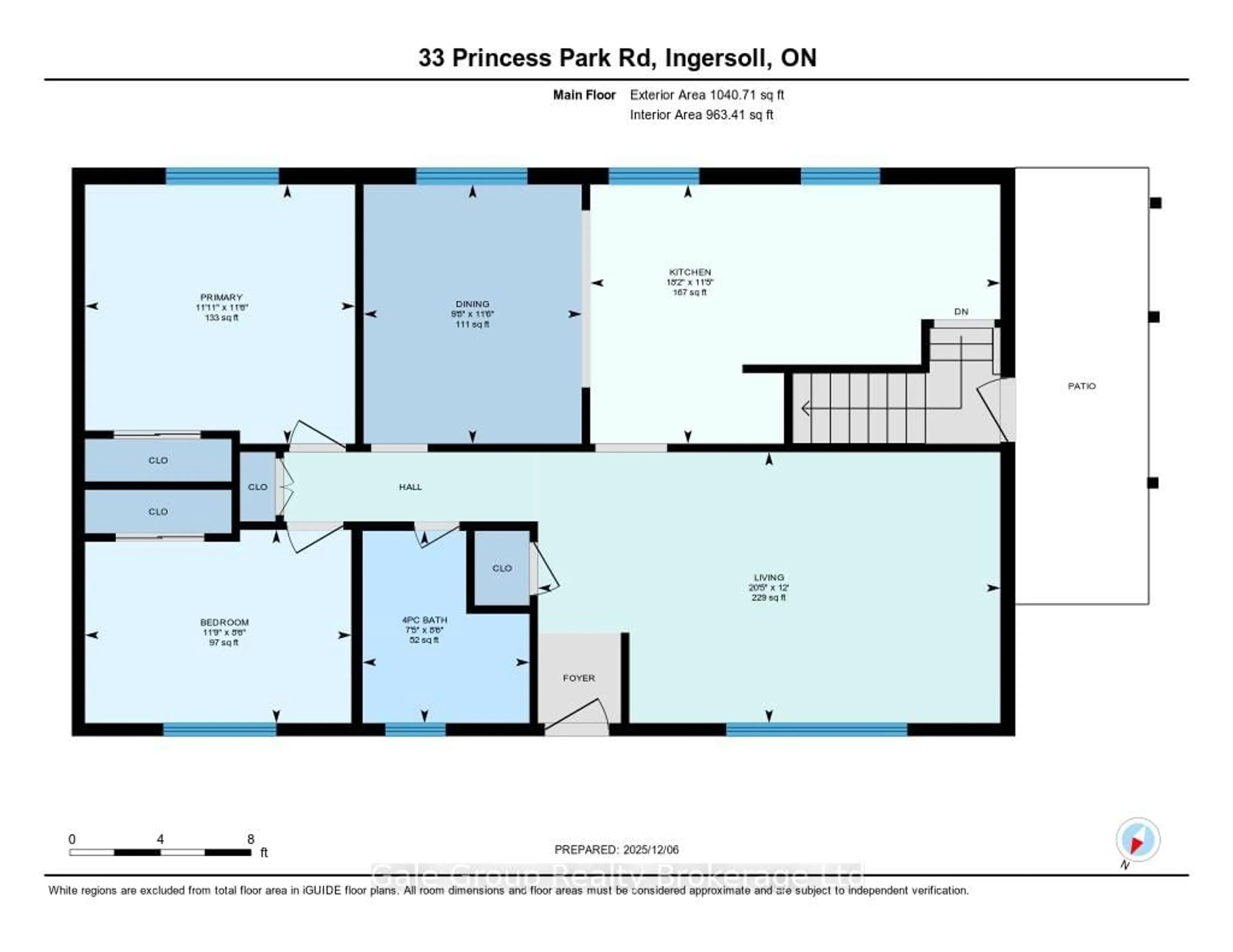 Floor plan for 33 Princess Park Rd, Ingersoll Ontario N5C 1X7