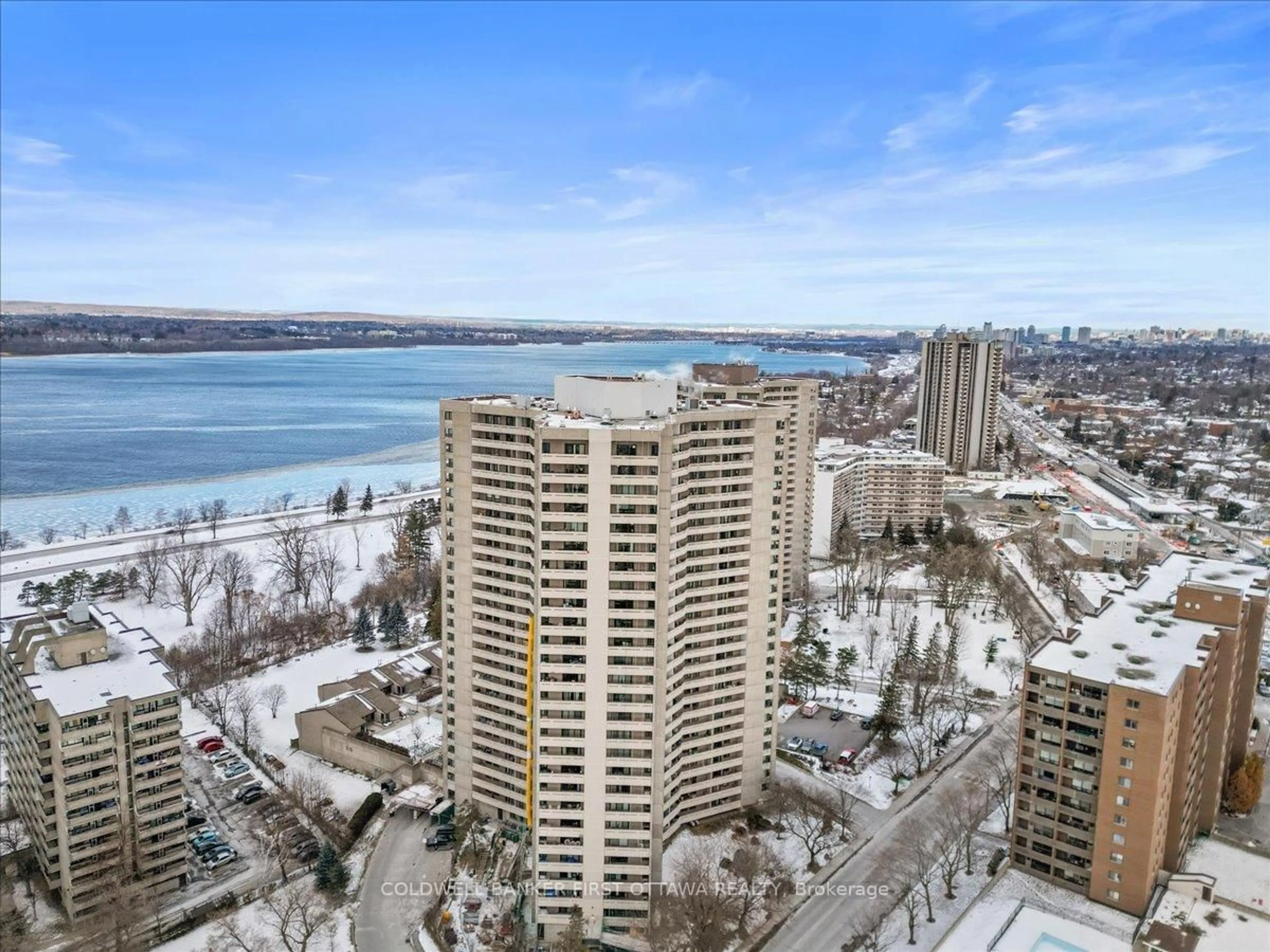 A pic from outside/outdoor area/front of a property/back of a property/a pic from drone, water/lake/river/ocean view for 1171 AMBLESIDE Dr #808, Ottawa Ontario K2B 8E1