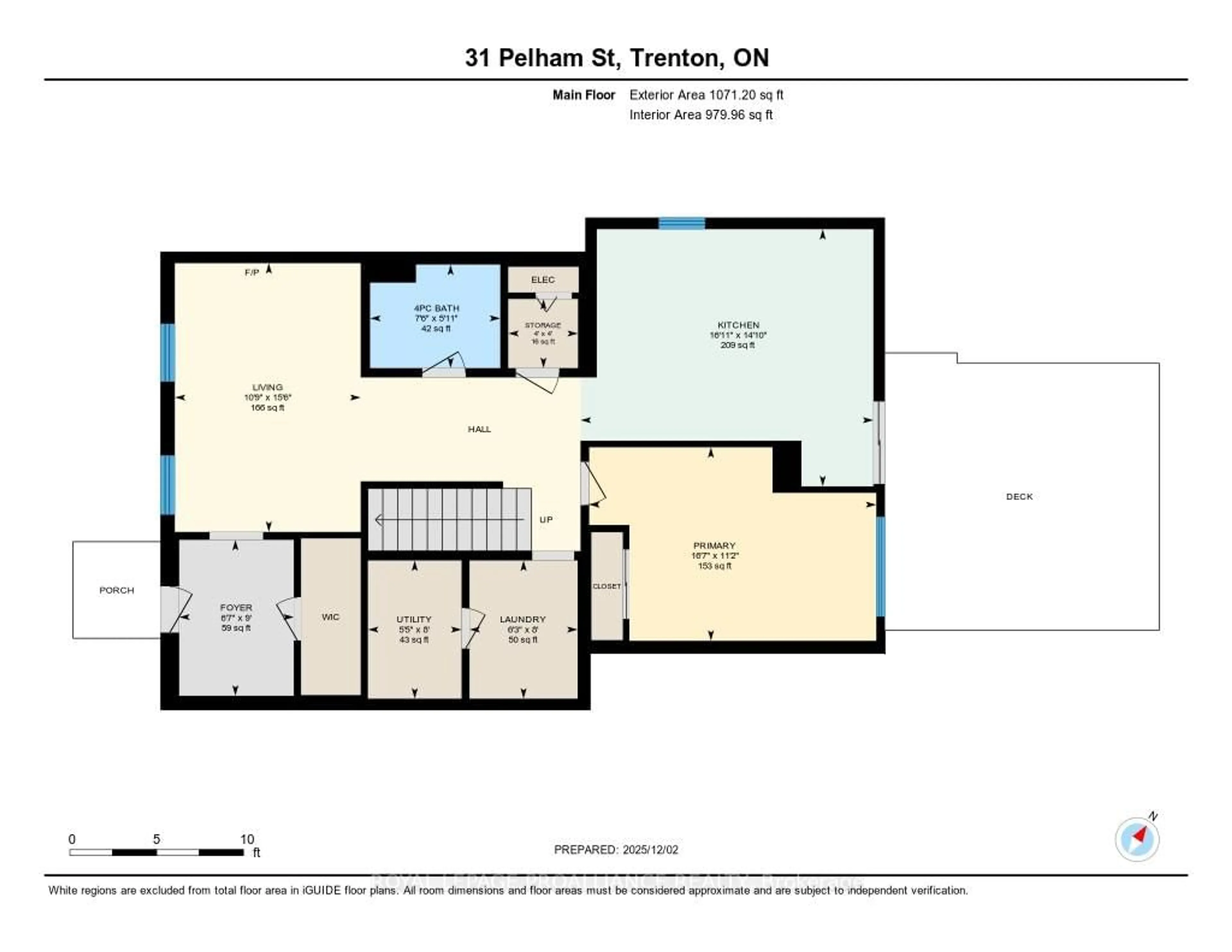 Floor plan for 31 Pelham St, Quinte West Ontario K8V 4T7