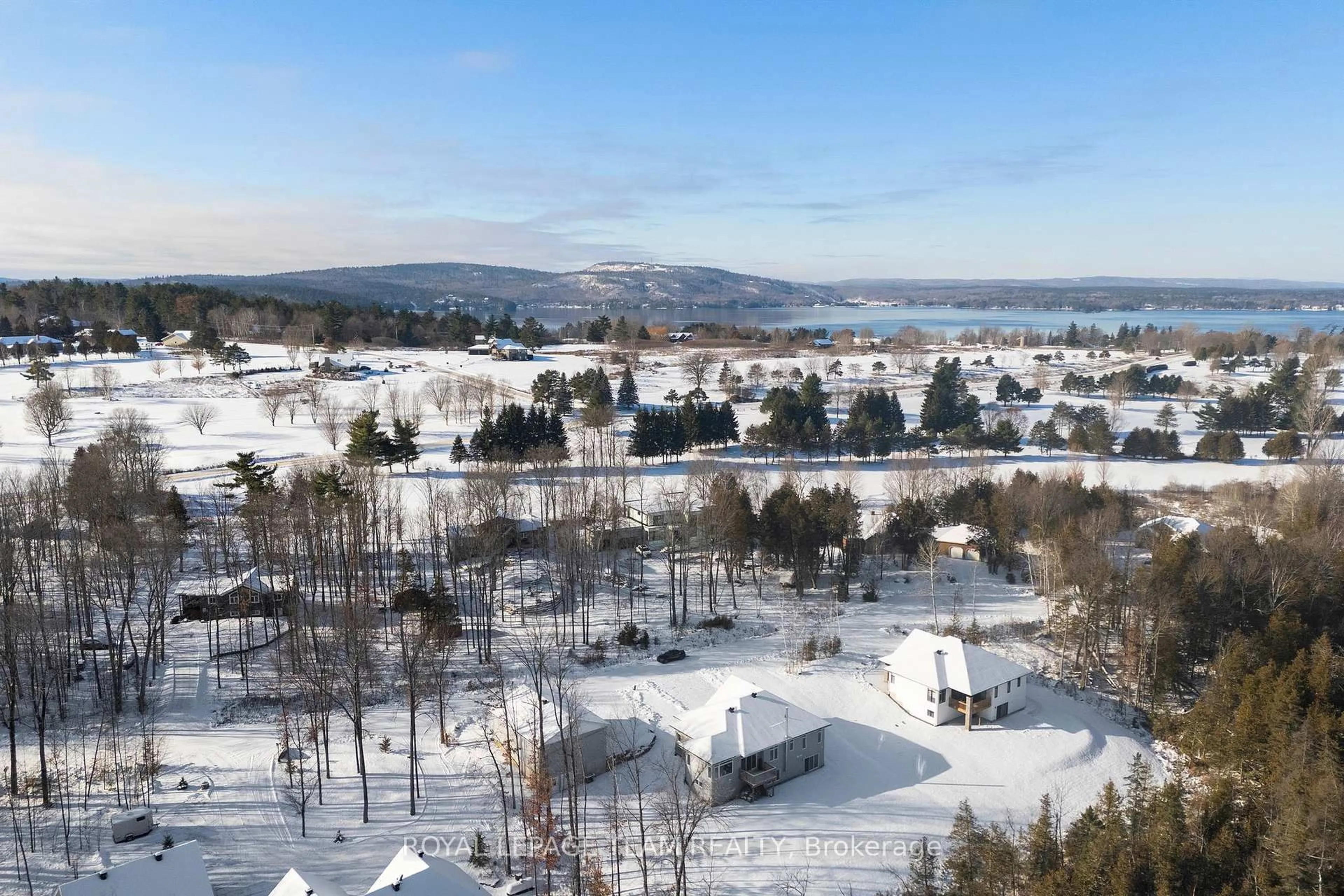 A pic from outside/outdoor area/front of a property/back of a property/a pic from drone, mountain view for 44 Morning Flight Crt, Calabogie Ontario K0J 1H0