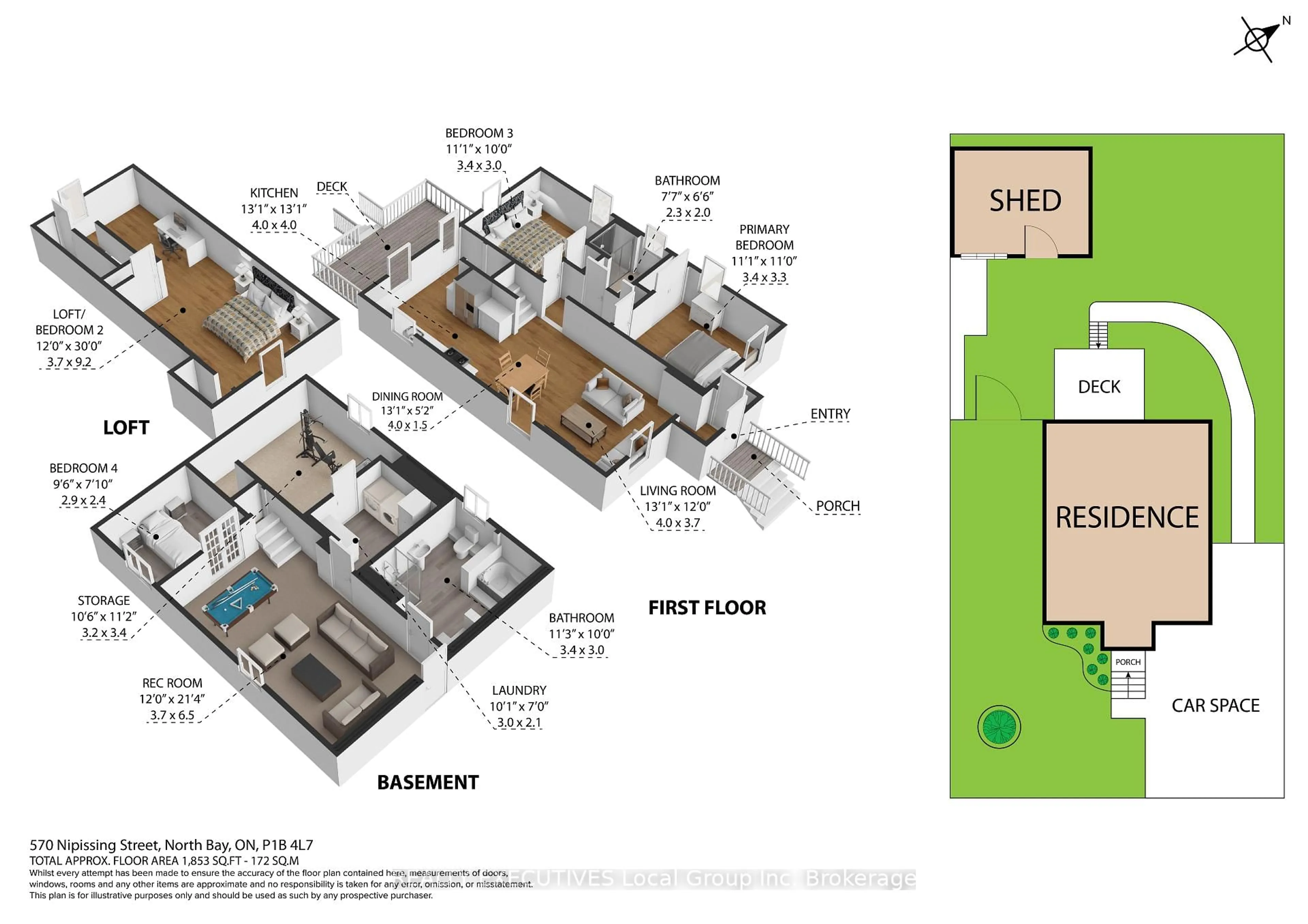 Floor plan for 570 Nipissing St, North Bay Ontario P1B 4L7