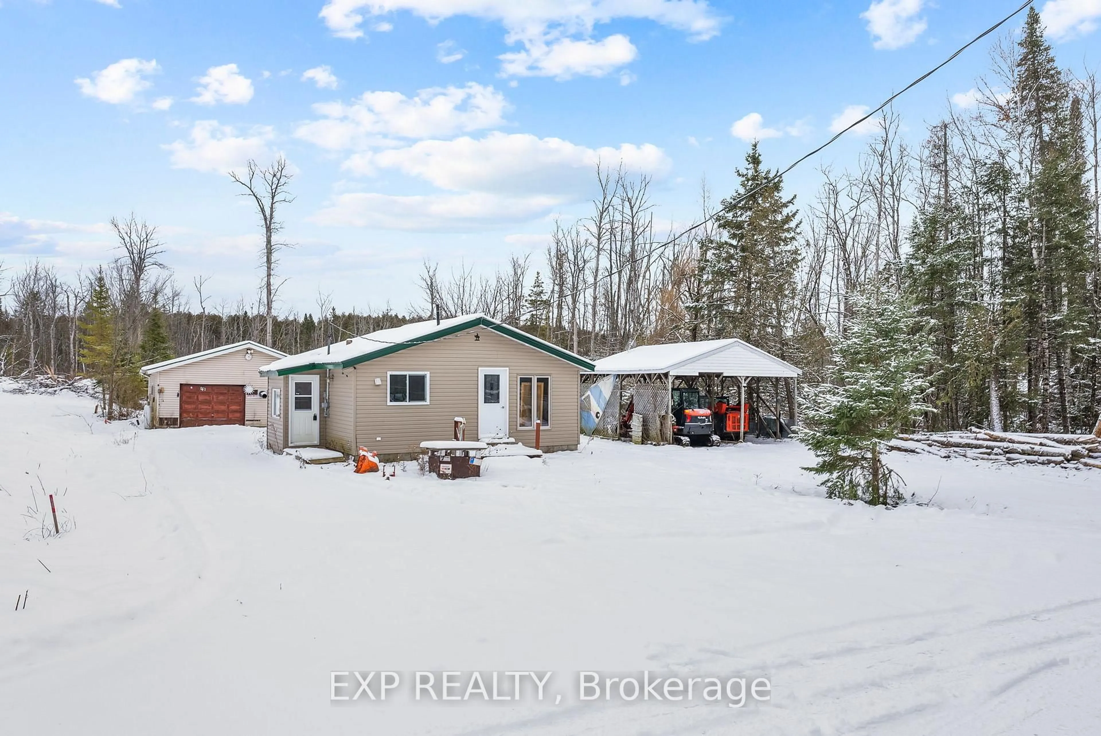 A pic from outside/outdoor area/front of a property/back of a property/a pic from drone, unknown for 41 River Rd, Kawartha Lakes Ontario K0M 1N0