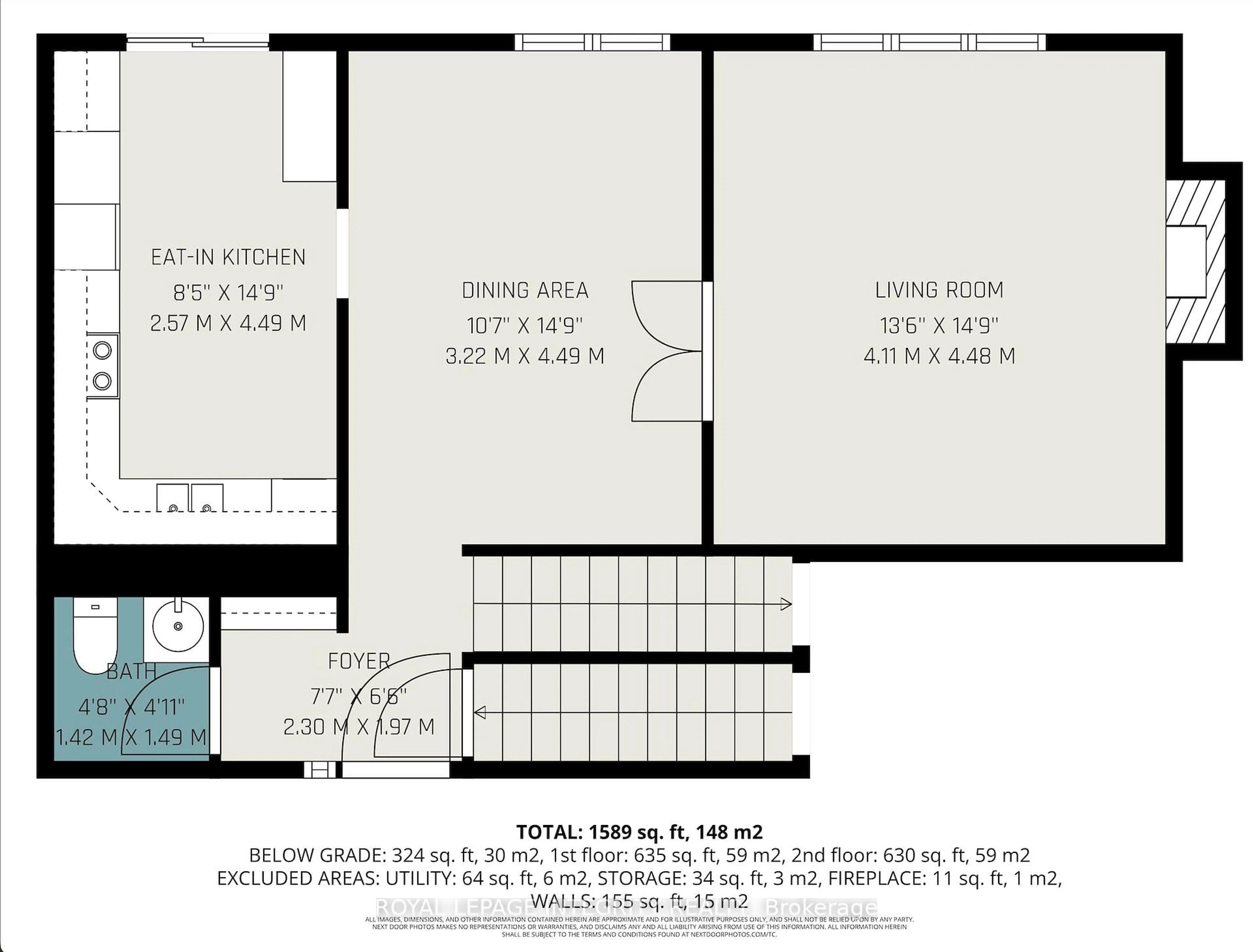Floor plan for 128 Rushford Private #49, Ottawa Ontario K1T 3C5