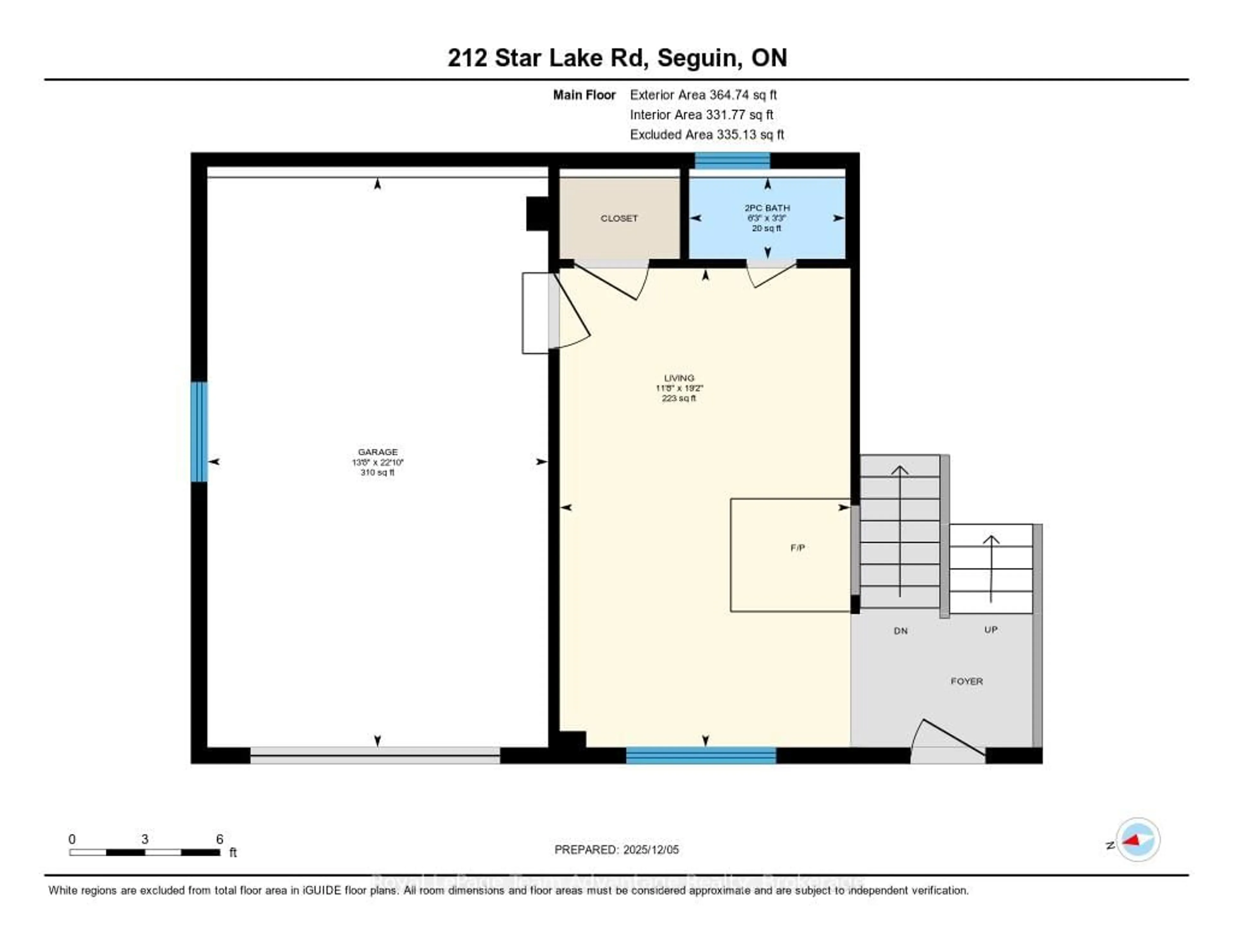 Floor plan for 212 Star Lake Rd, Seguin Ontario P2A 2W9