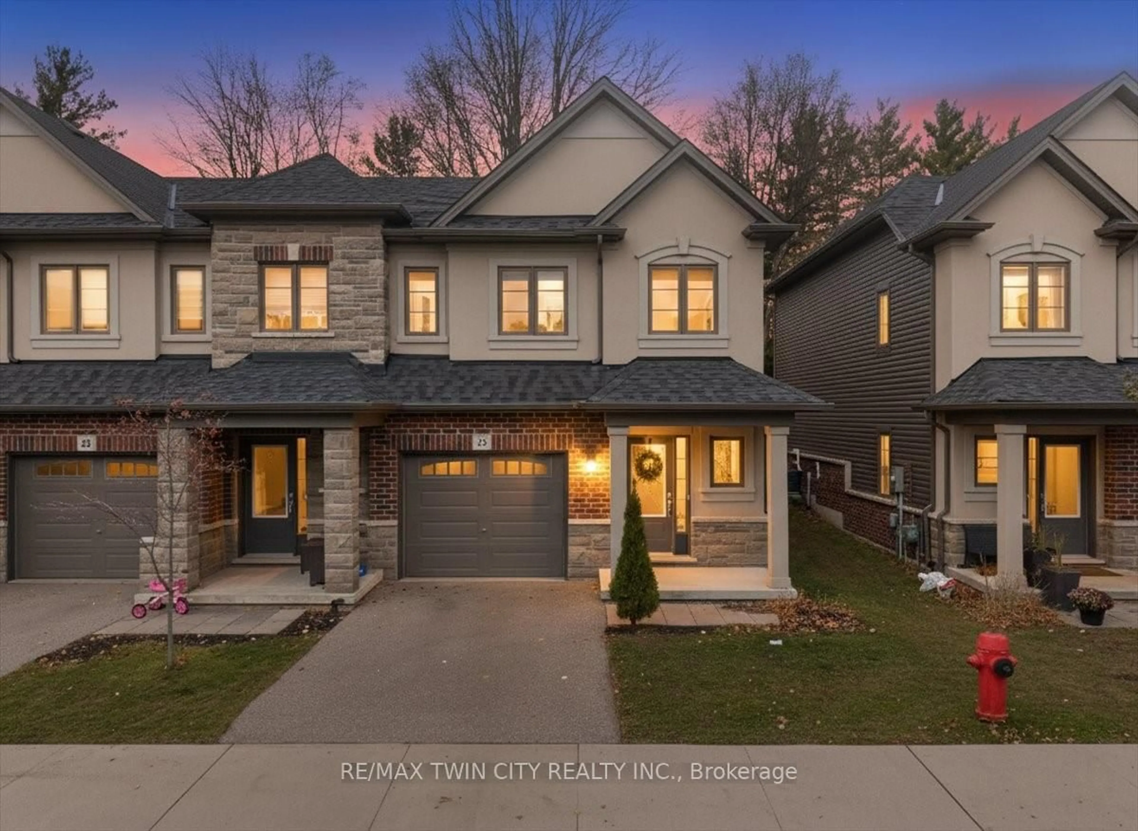 Home with brick exterior material, street for 324 Equestrian Way #28, Cambridge Ontario N3E 0E2