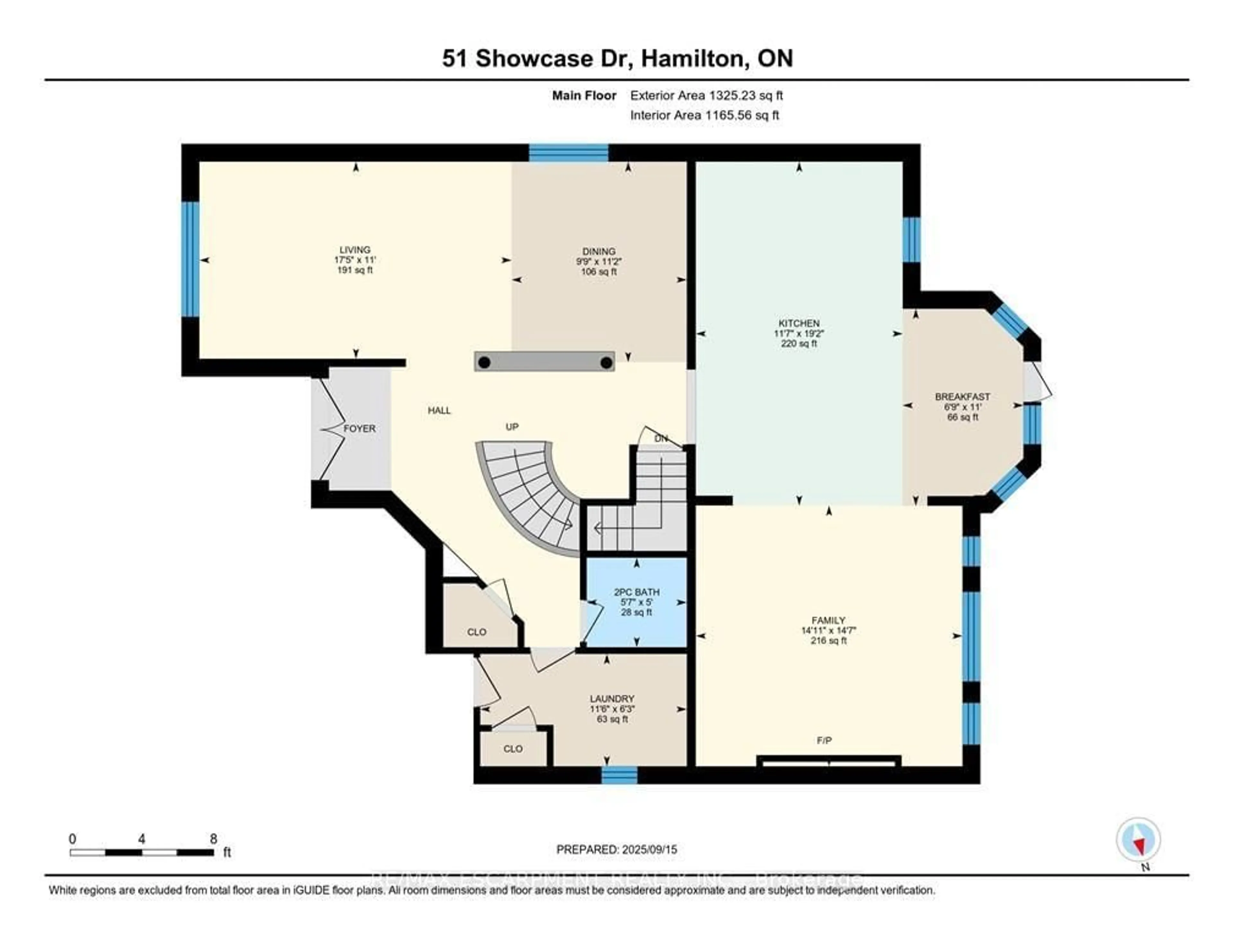 Floor plan for 51 Showcase Dr, Hamilton Ontario L0R 1P0