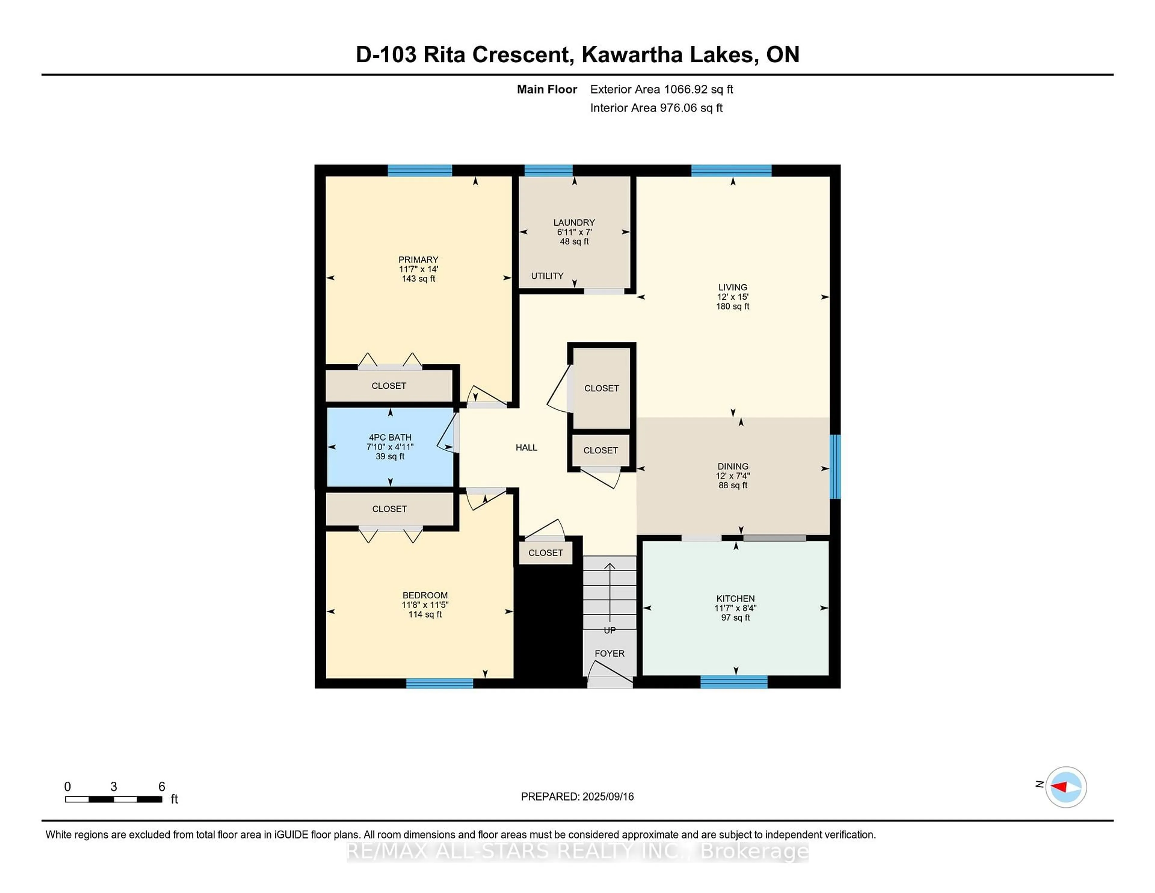 Floor plan for 103 D Rita Cres, Kawartha Lakes Ontario K0L 2W0