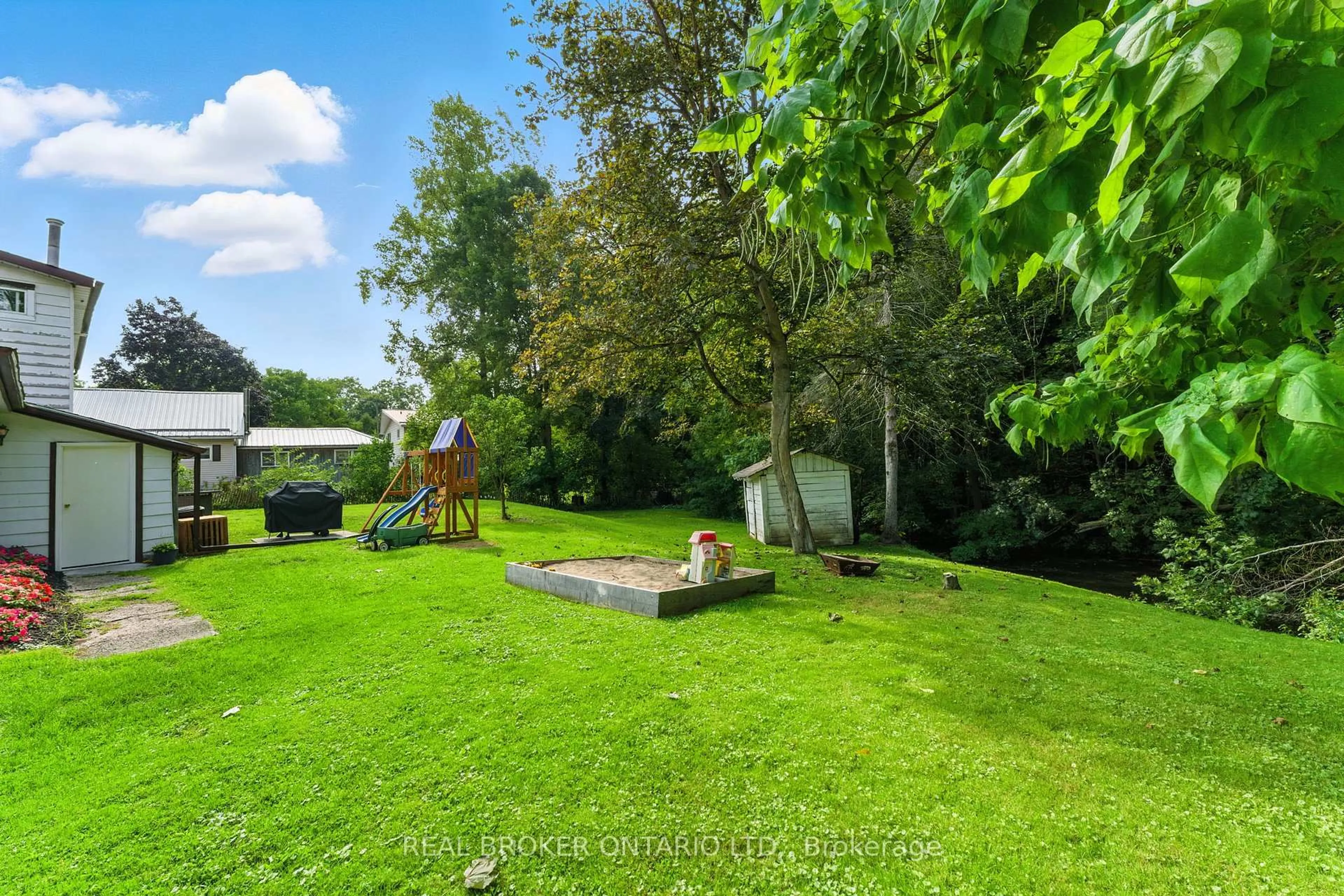 A pic from outside/outdoor area/front of a property/back of a property/a pic from drone, forest/trees view for 396 William St, Norfolk Ontario N4B 2X5