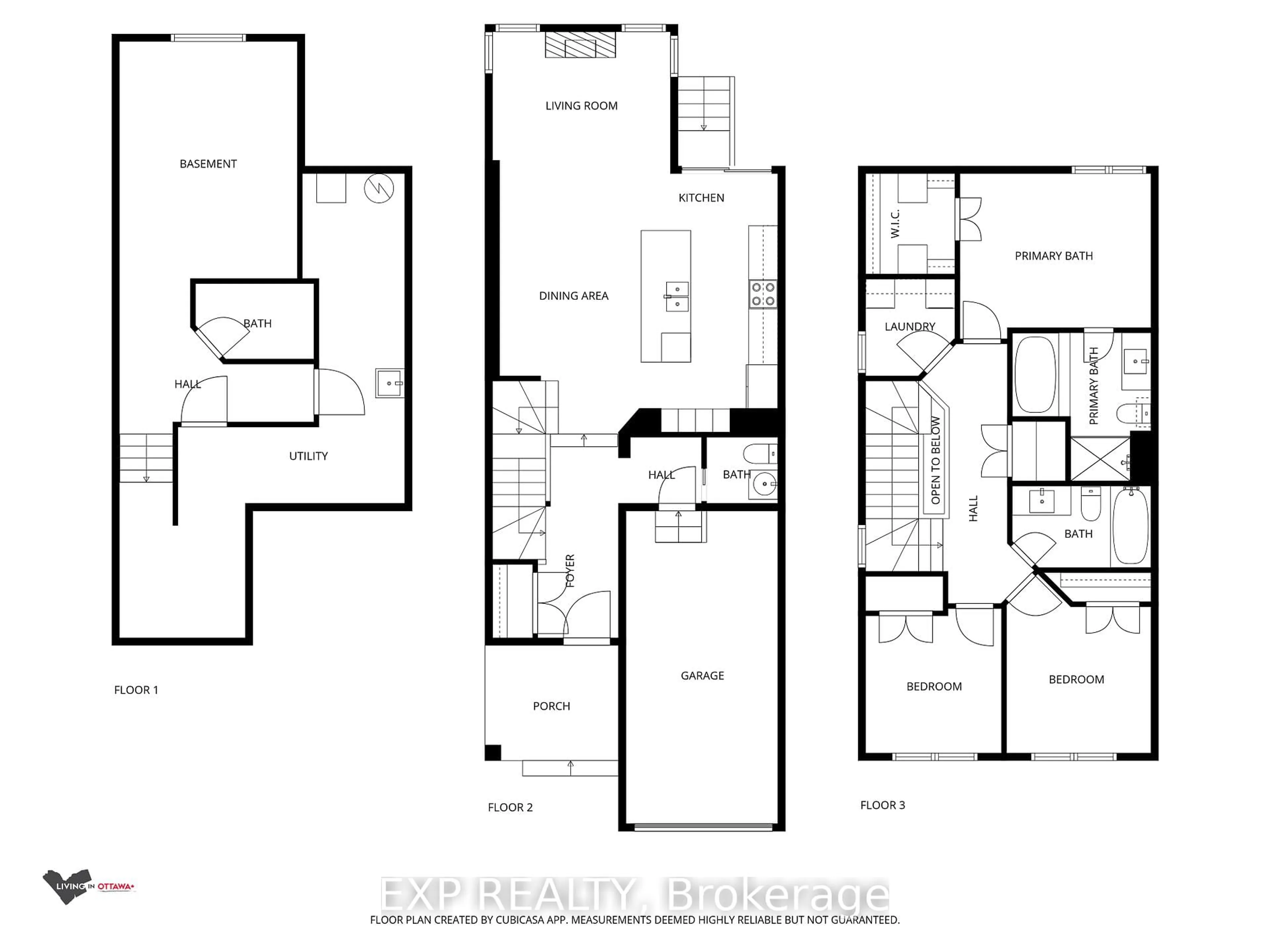 Floor plan for 1053 Lunar Glow Cres, Ottawa Ontario K4M 0J9