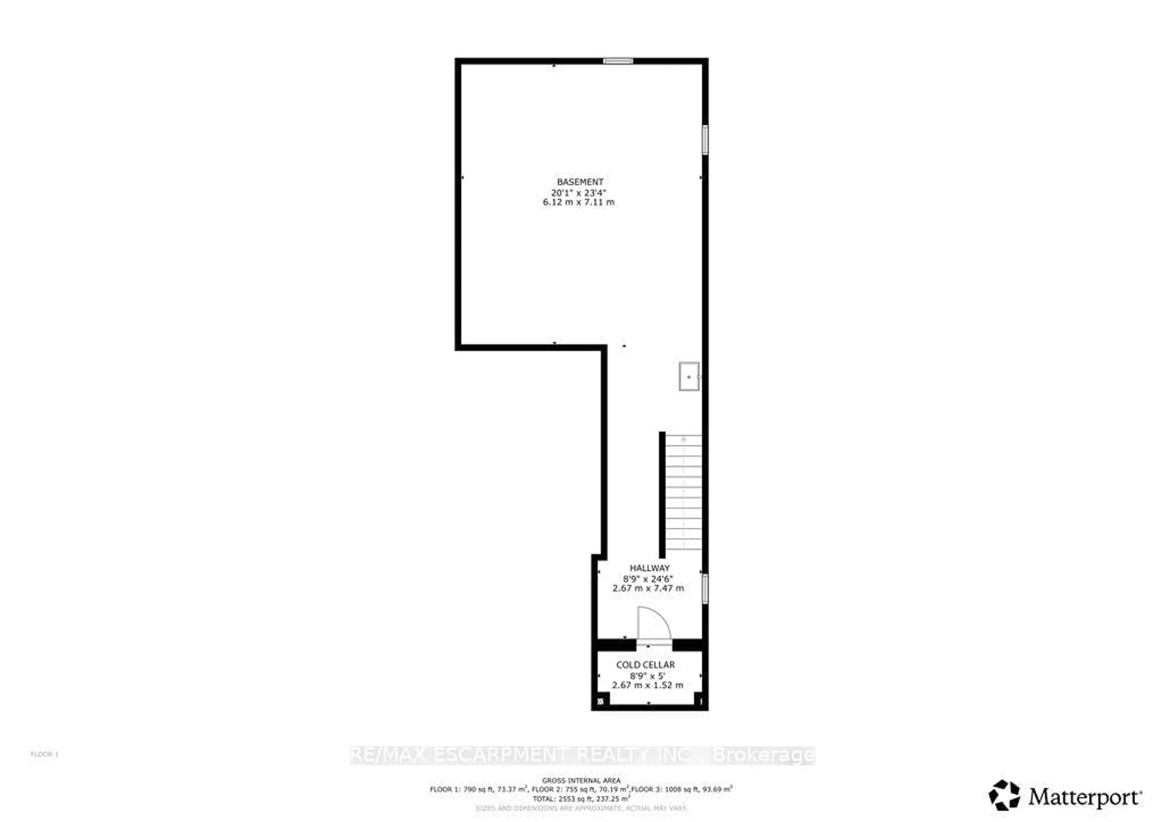 Floor plan for 66 Freedom Cres, Hamilton Ontario L0R 1W0