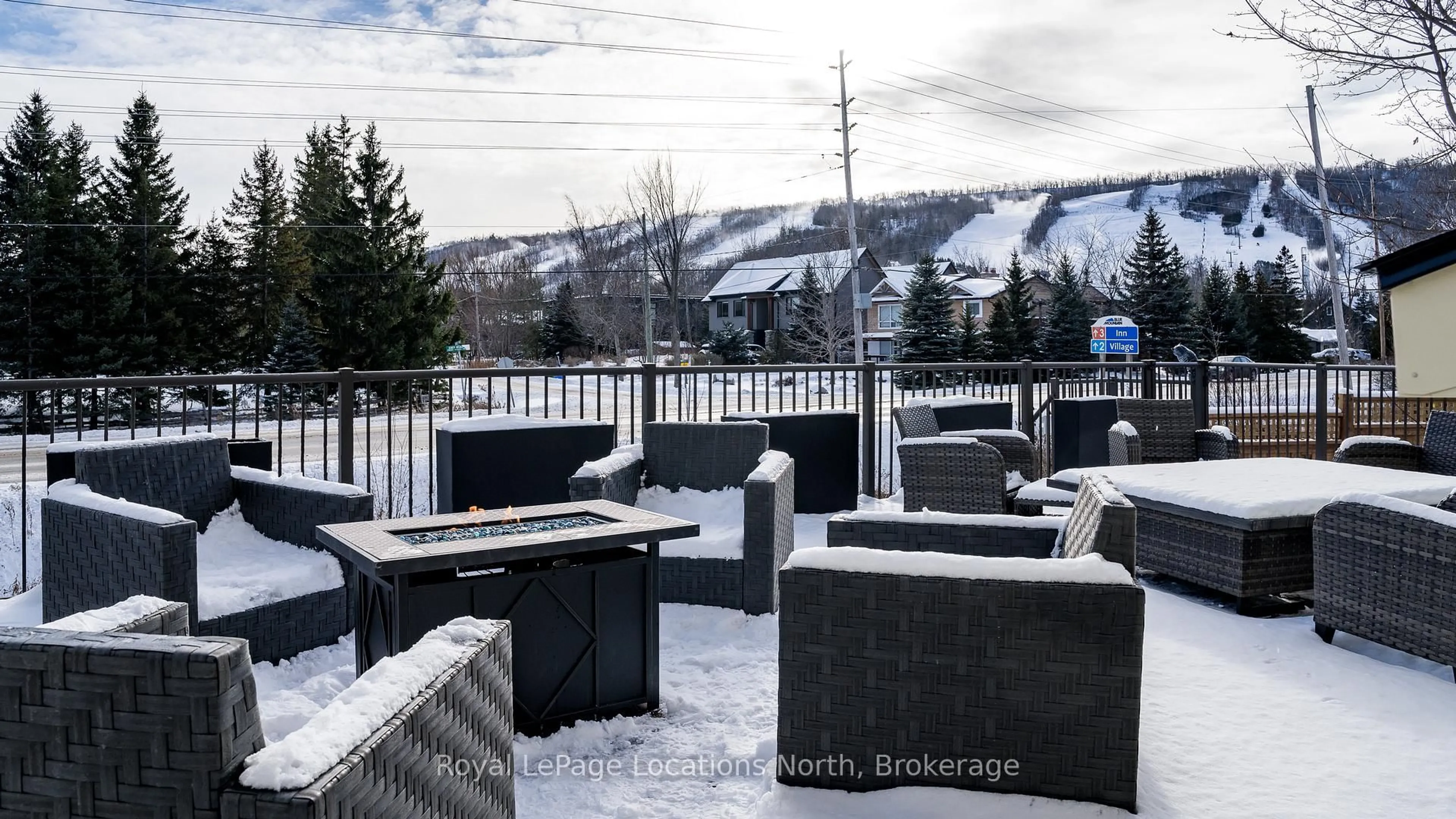 Patio, mountain view for 104 Farm Gate Rd #22, Blue Mountains Ontario L9Y 0L7