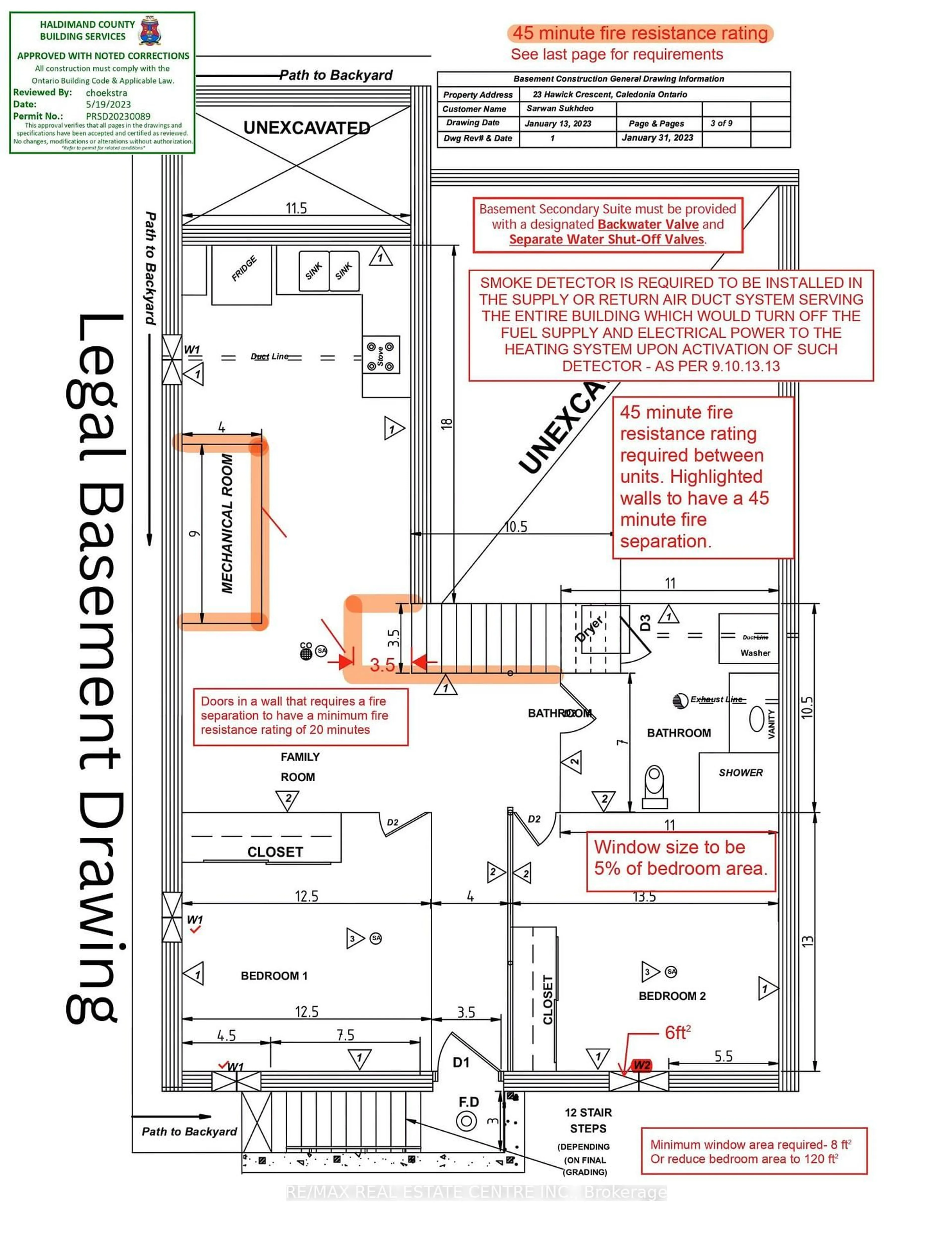 Floor plan for 23 Hawick Cres, Haldimand Ontario N3W 0G6