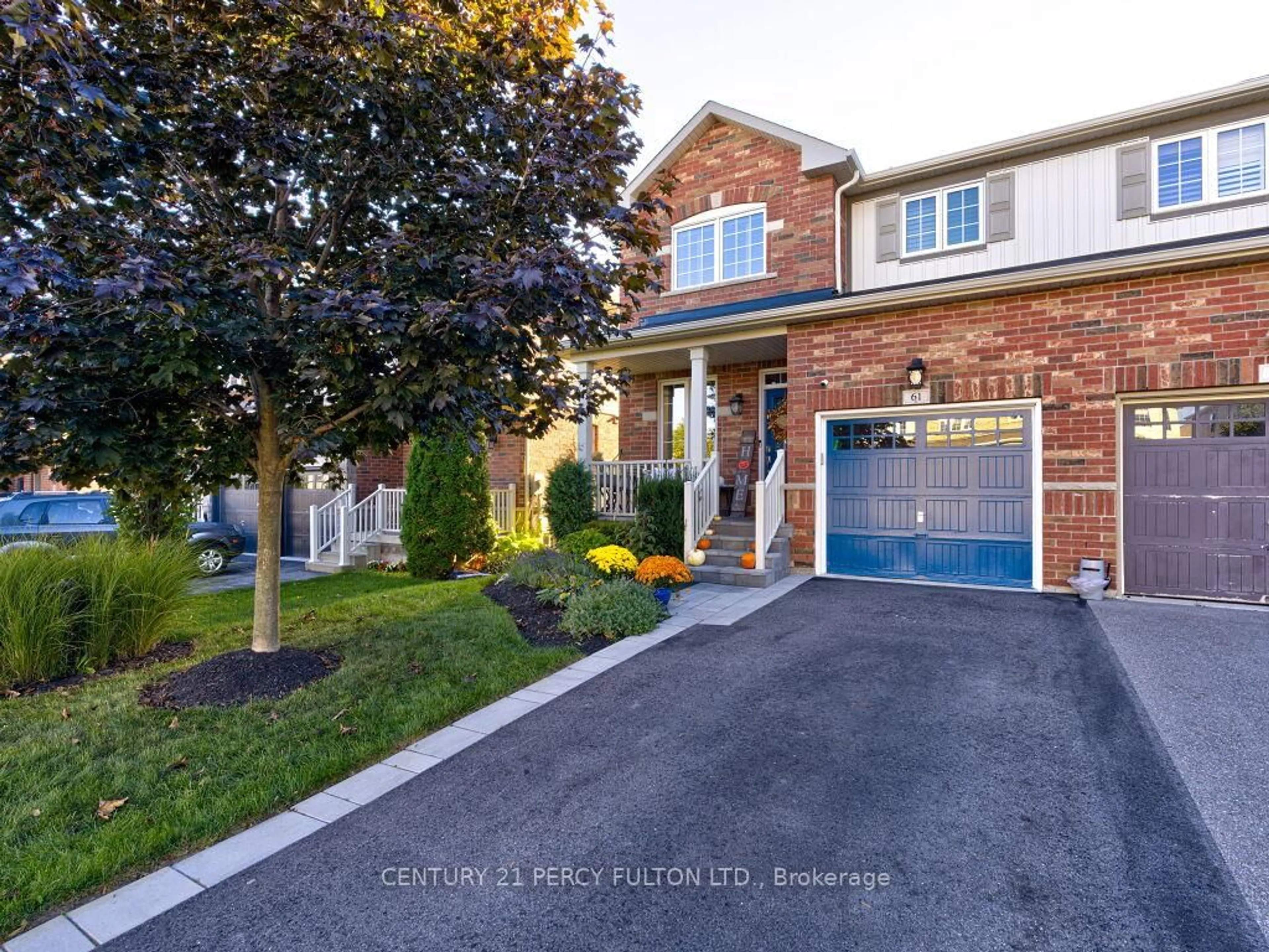 Home with brick exterior material, street for 61 Bousfield Rise, Hamilton Ontario L8B 0T3