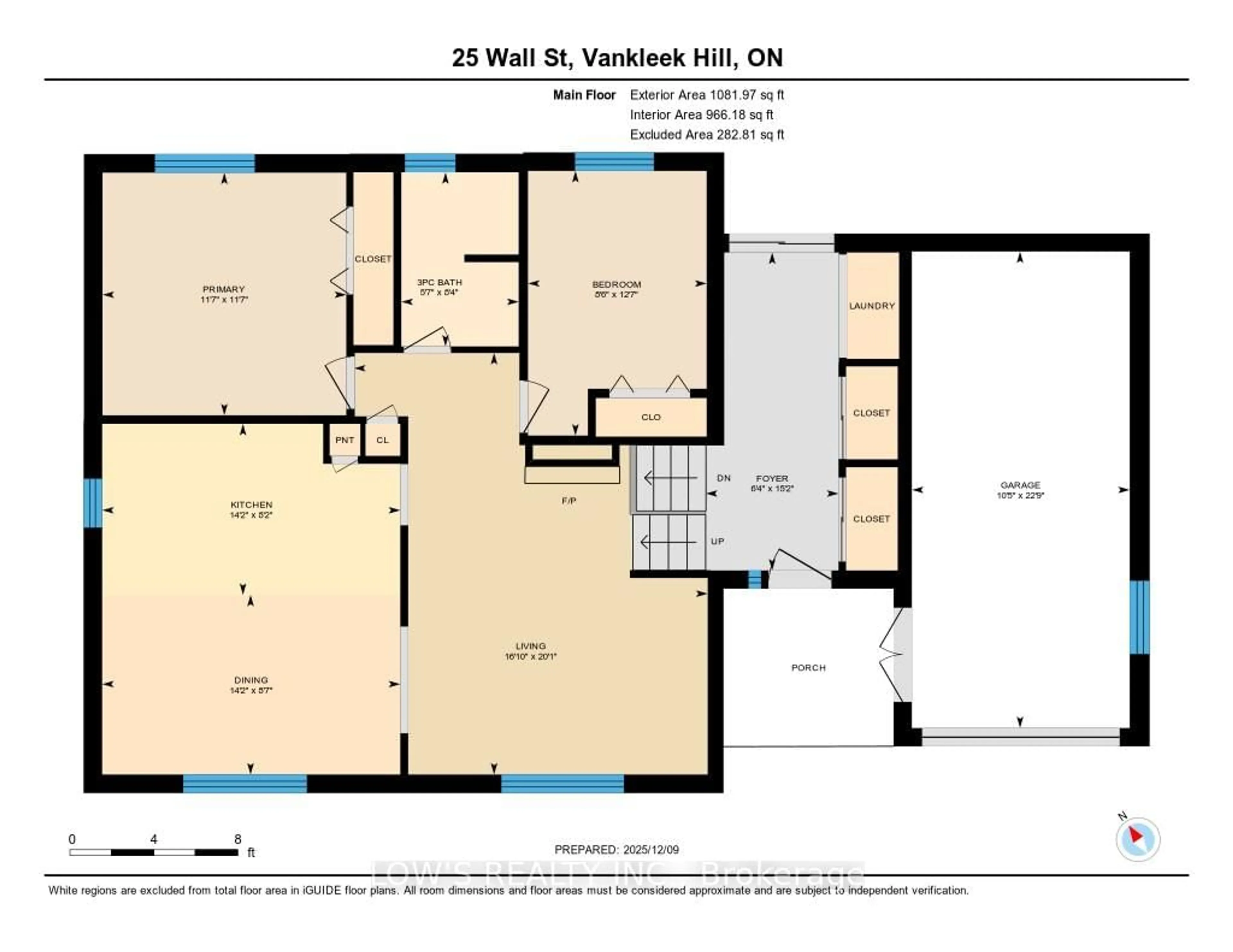 Floor plan for 25 Wall St, Champlain Ontario K0B 1R0