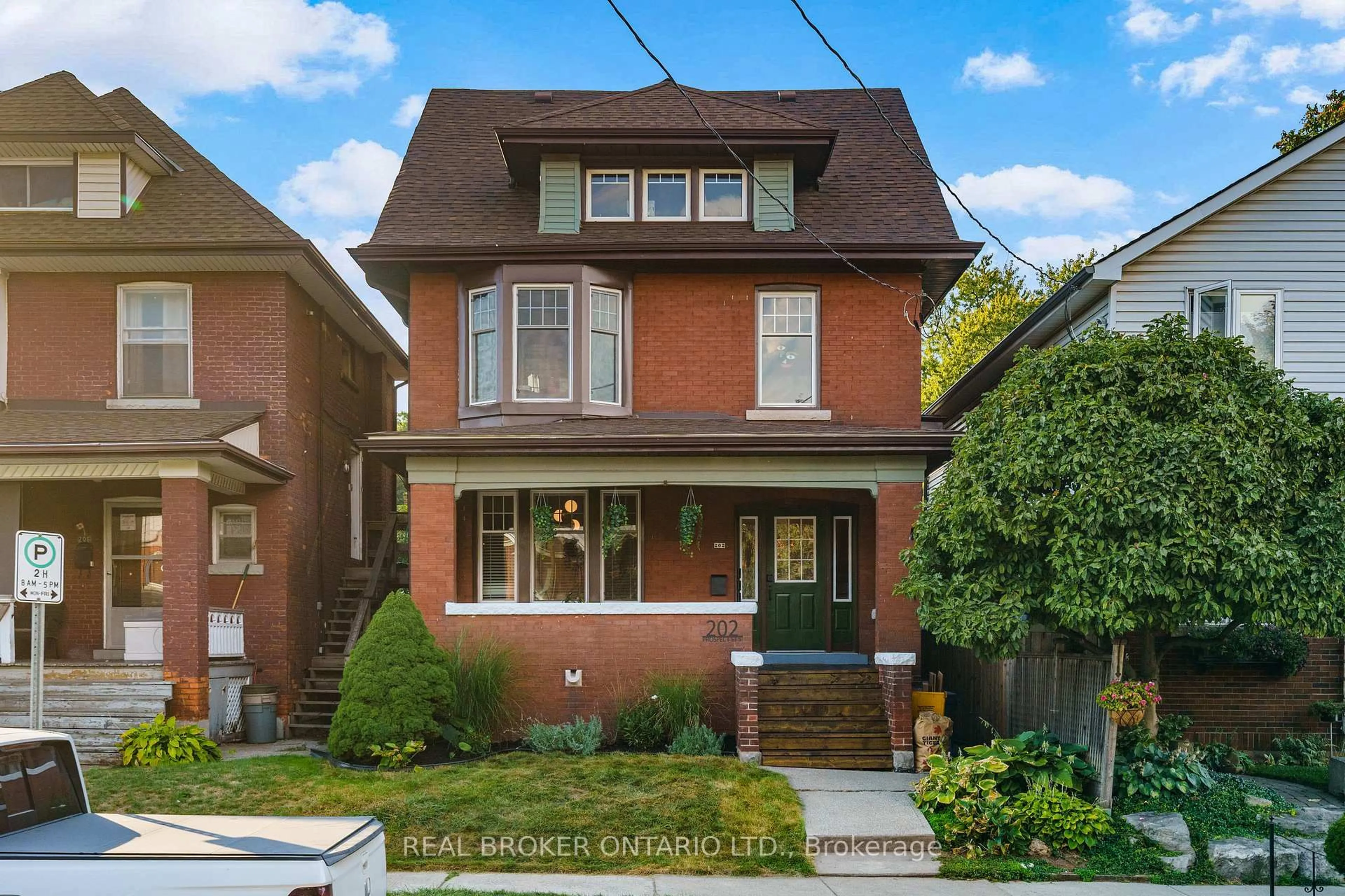 Home with brick exterior material, street for 202 Prospect St, Hamilton Ontario L8M 2Z7