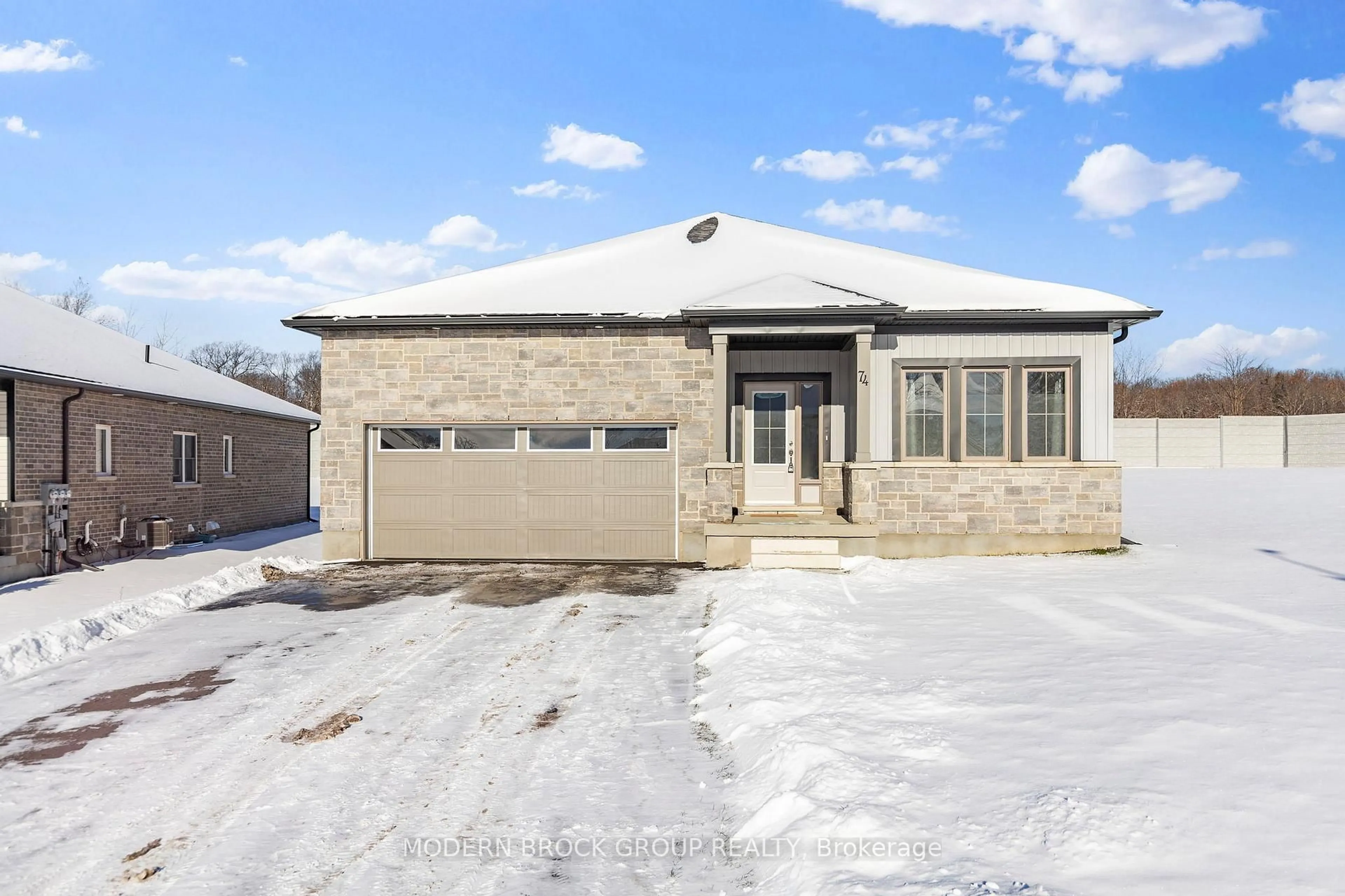 Home with brick exterior material, street for 74 Adley Dr, Brockville Ontario K6V 7J1