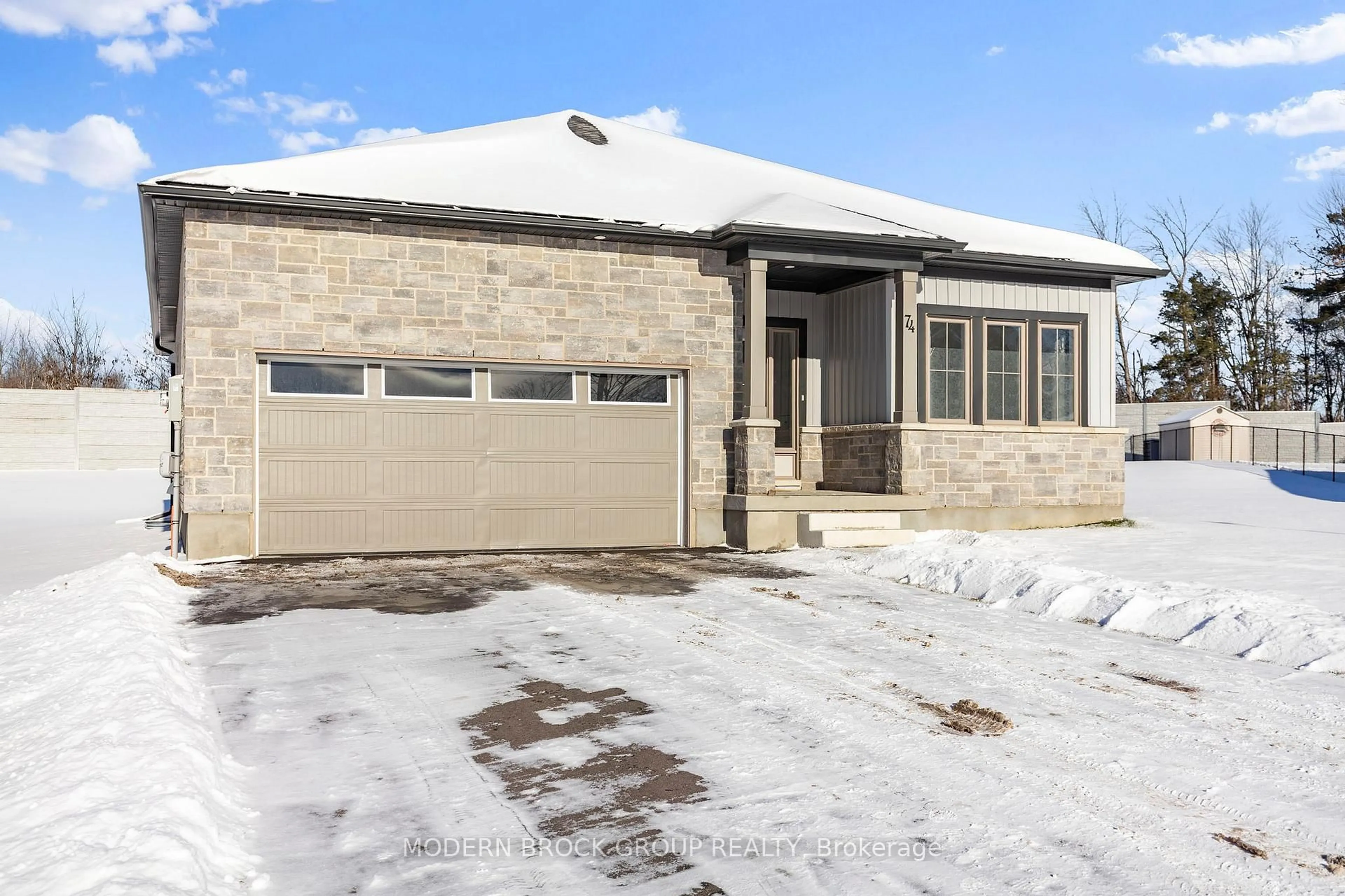 Home with brick exterior material, street for 74 Adley Dr, Brockville Ontario K6V 7J1