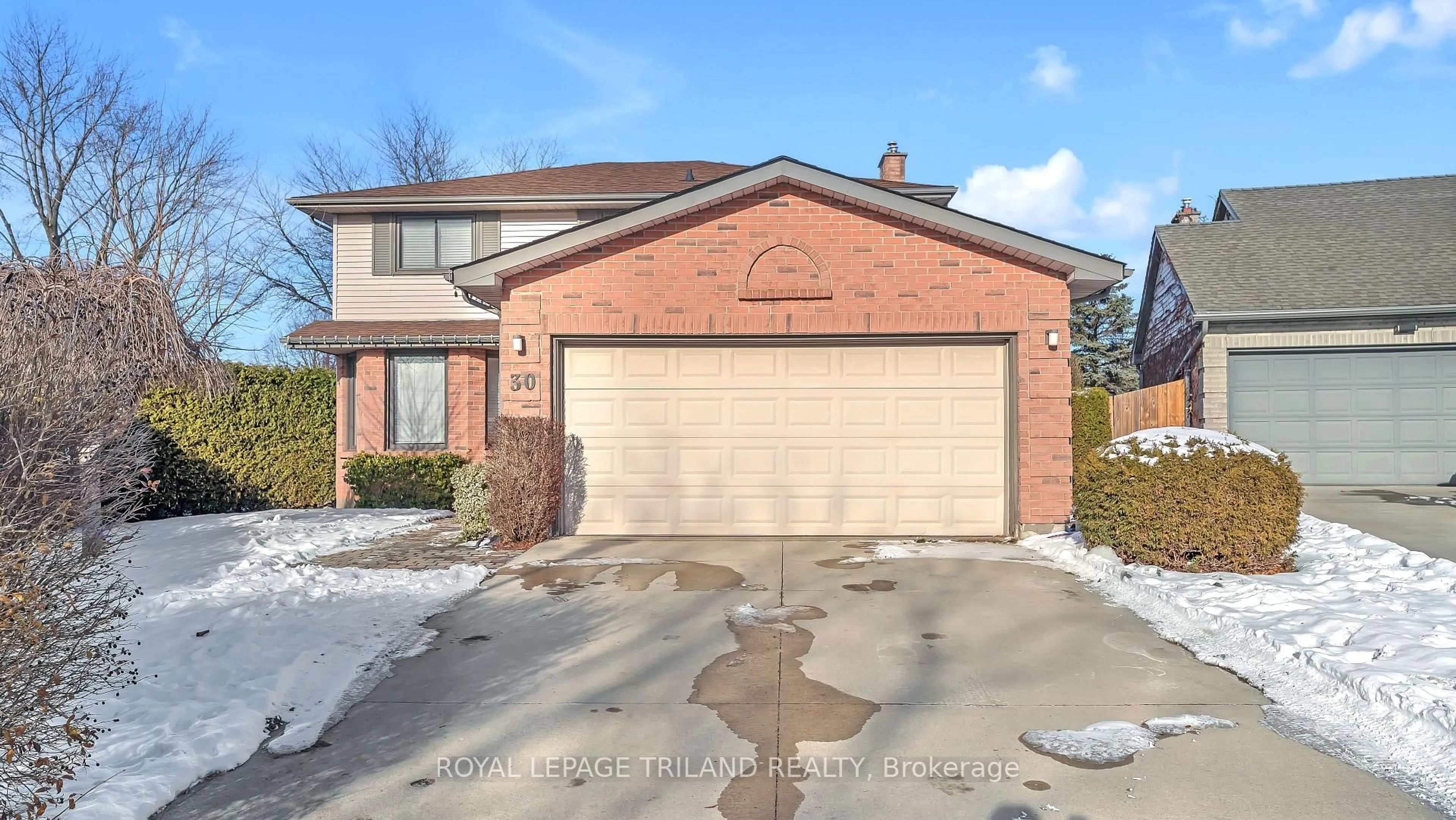 Home with brick exterior material, street for 30 Sloane Cres, London South Ontario N6E 3A5