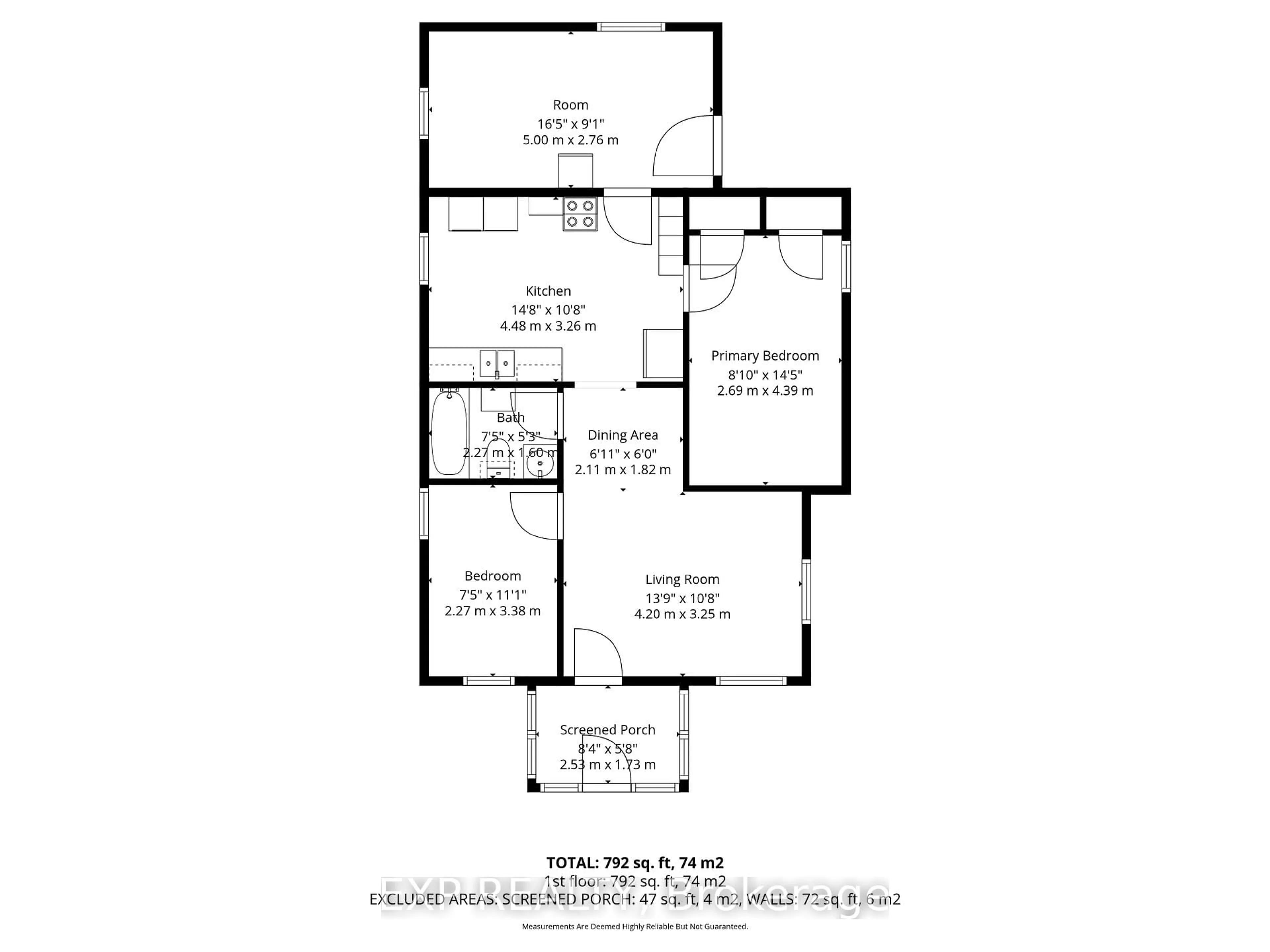 Floor plan for 1060 Abbot St, Cornwall Ontario K8J 4R4