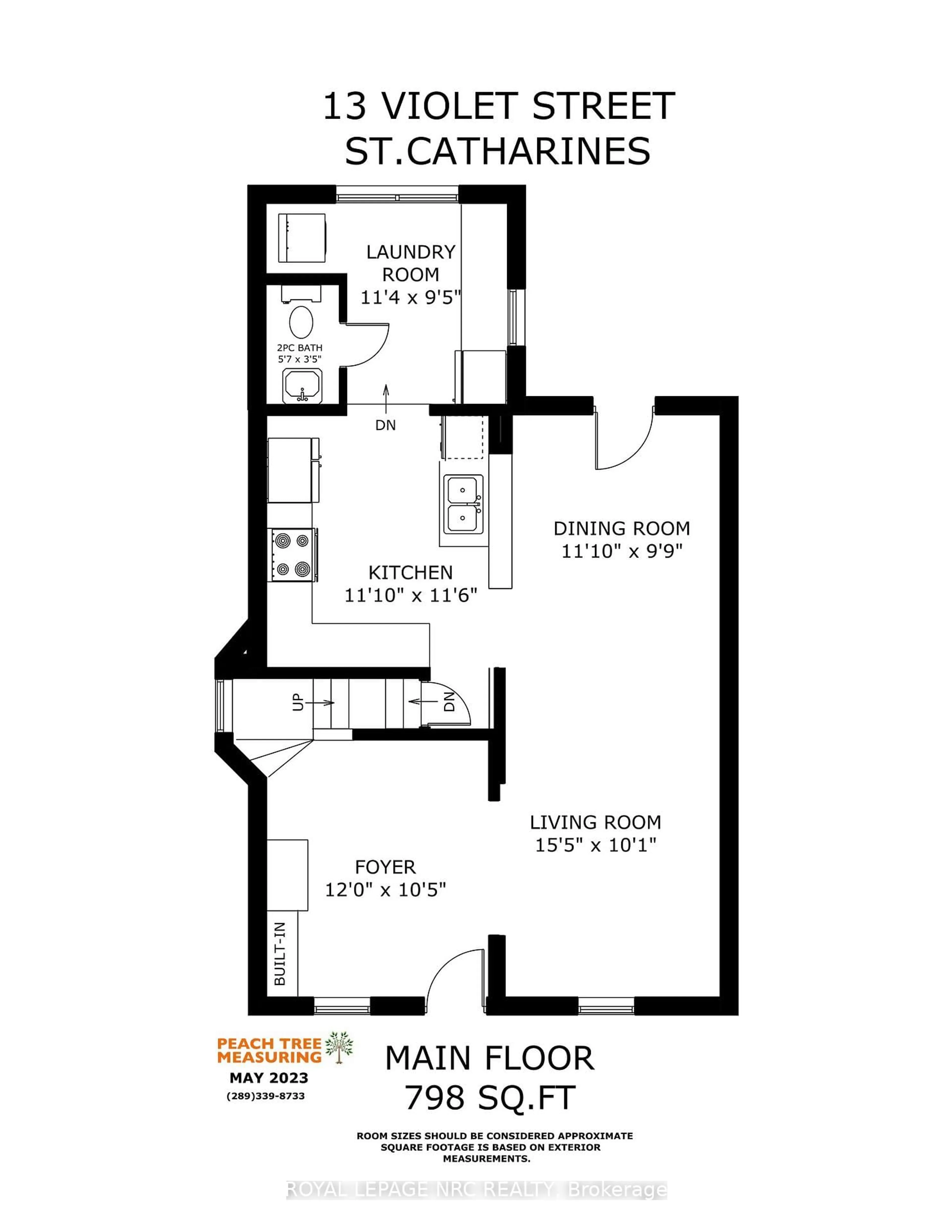 Floor plan for 13 Violet St, St. Catharines Ontario L2S 2X1