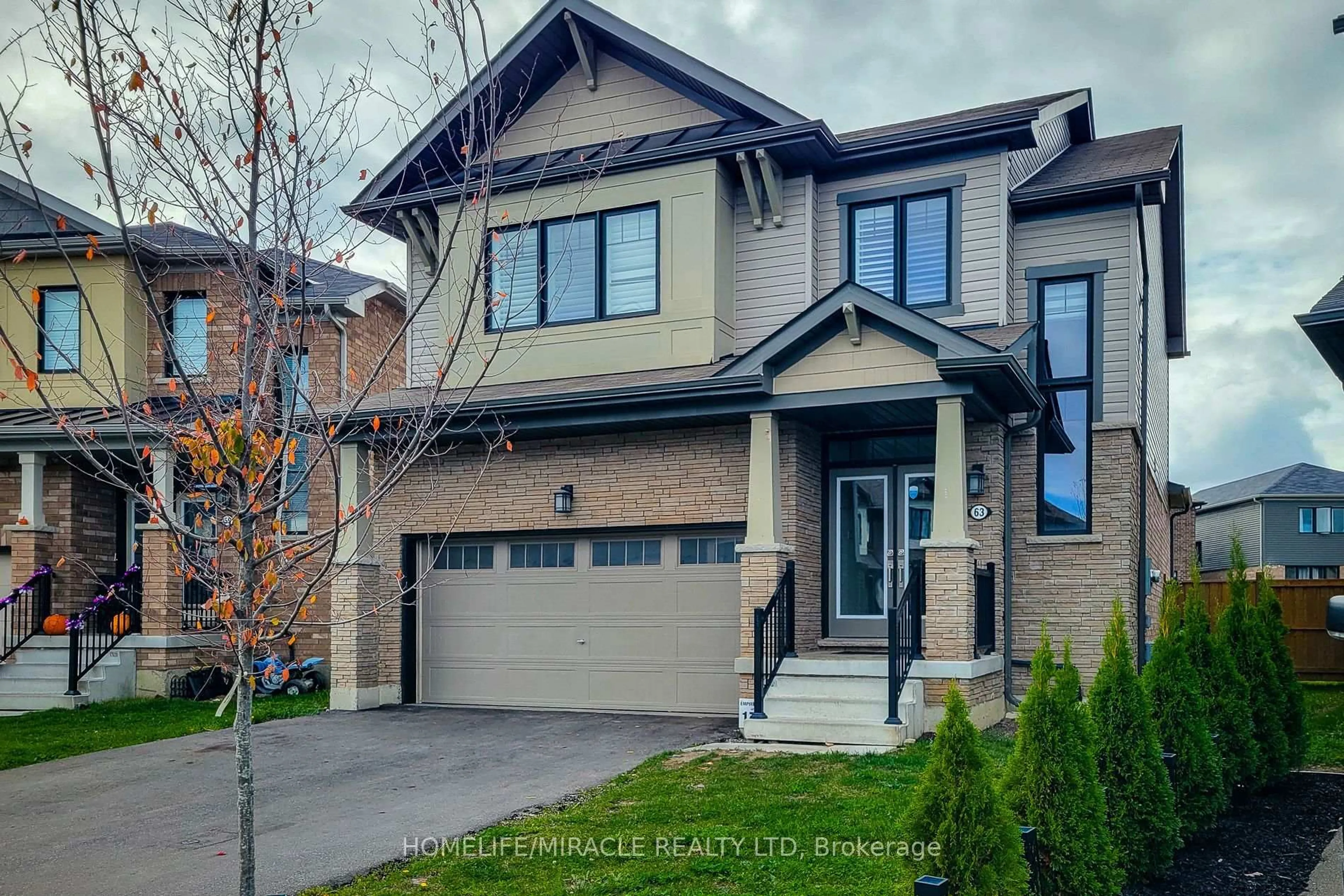 Home with brick exterior material, street for 63 Magdalena St, Hamilton Ontario L8J 0M3