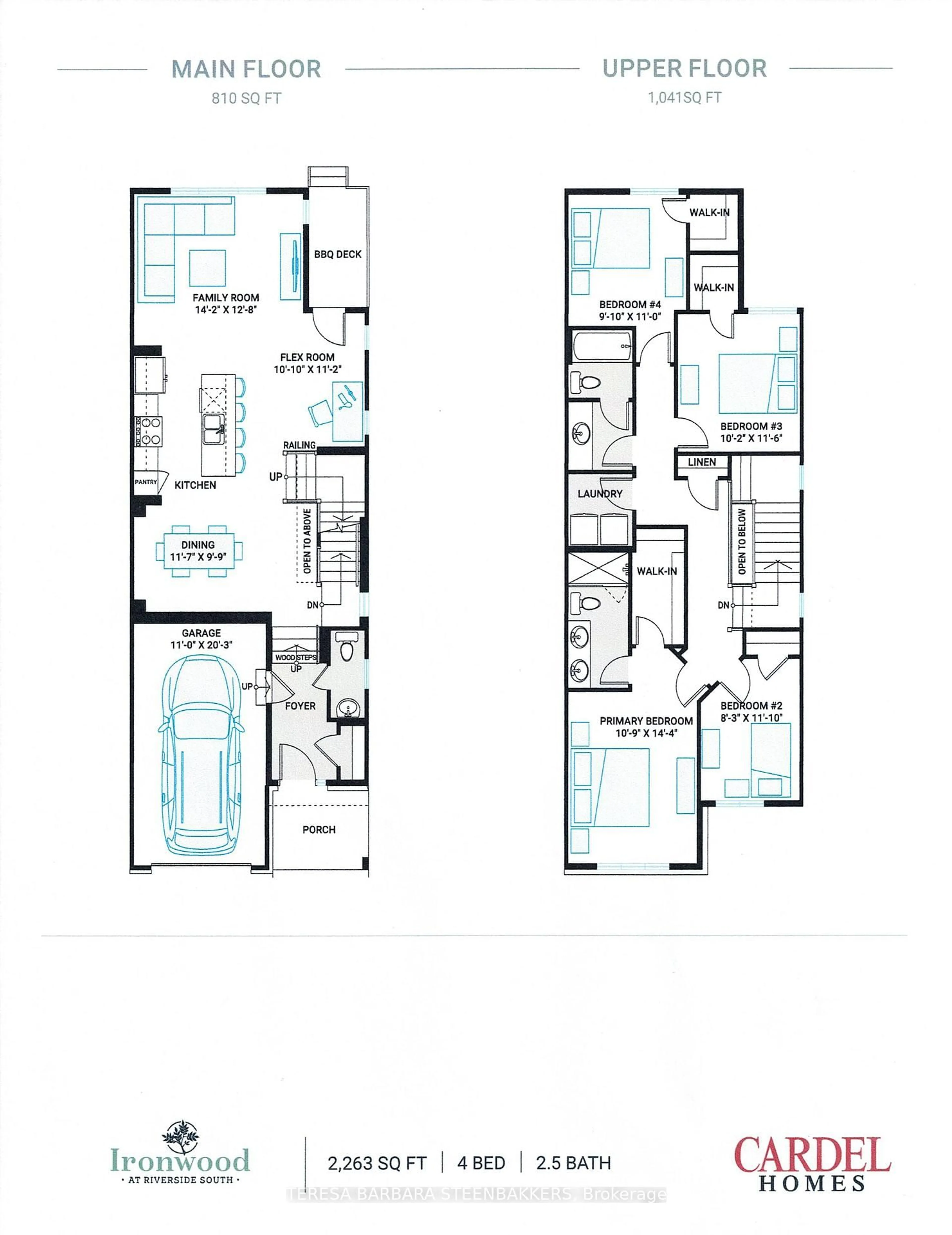 Floor plan for 1063 Acoustic Way, Ottawa Ontario K4M 0L6