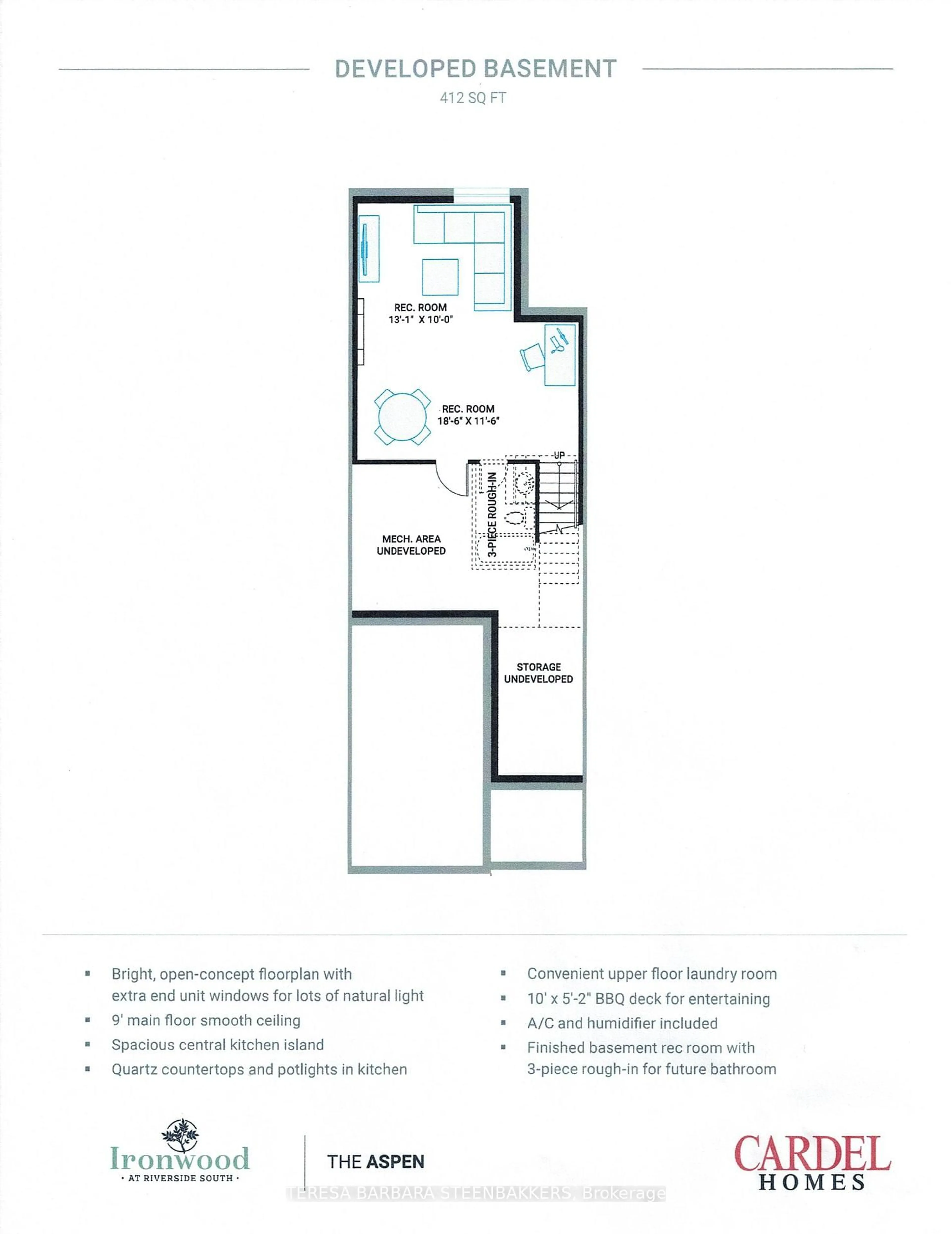 Floor plan for 1063 Acoustic Way, Ottawa Ontario K4M 0L6