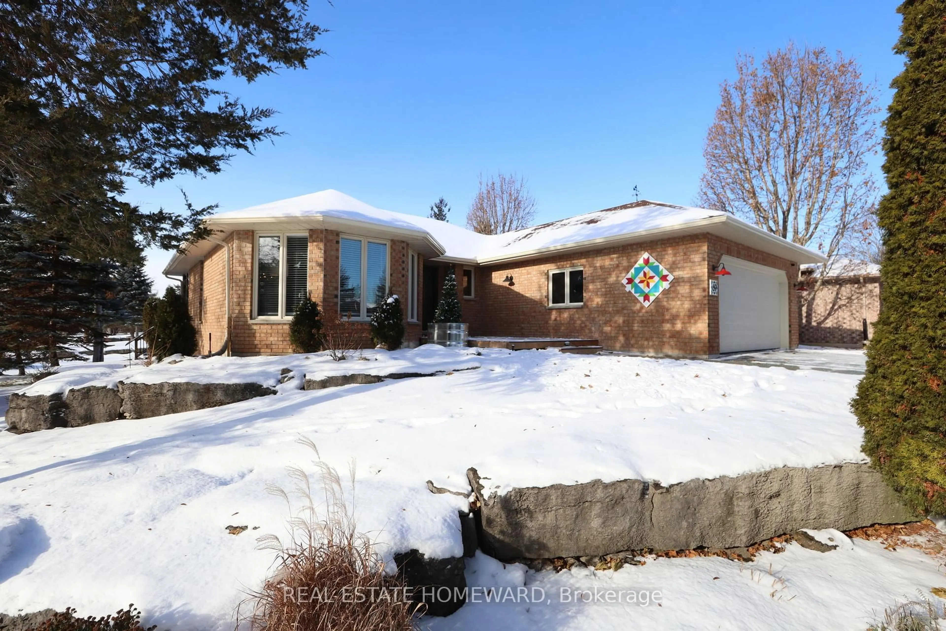 Home with brick exterior material, street for 69 Island Bay Dr, Kawartha Lakes Ontario K0M 1A0