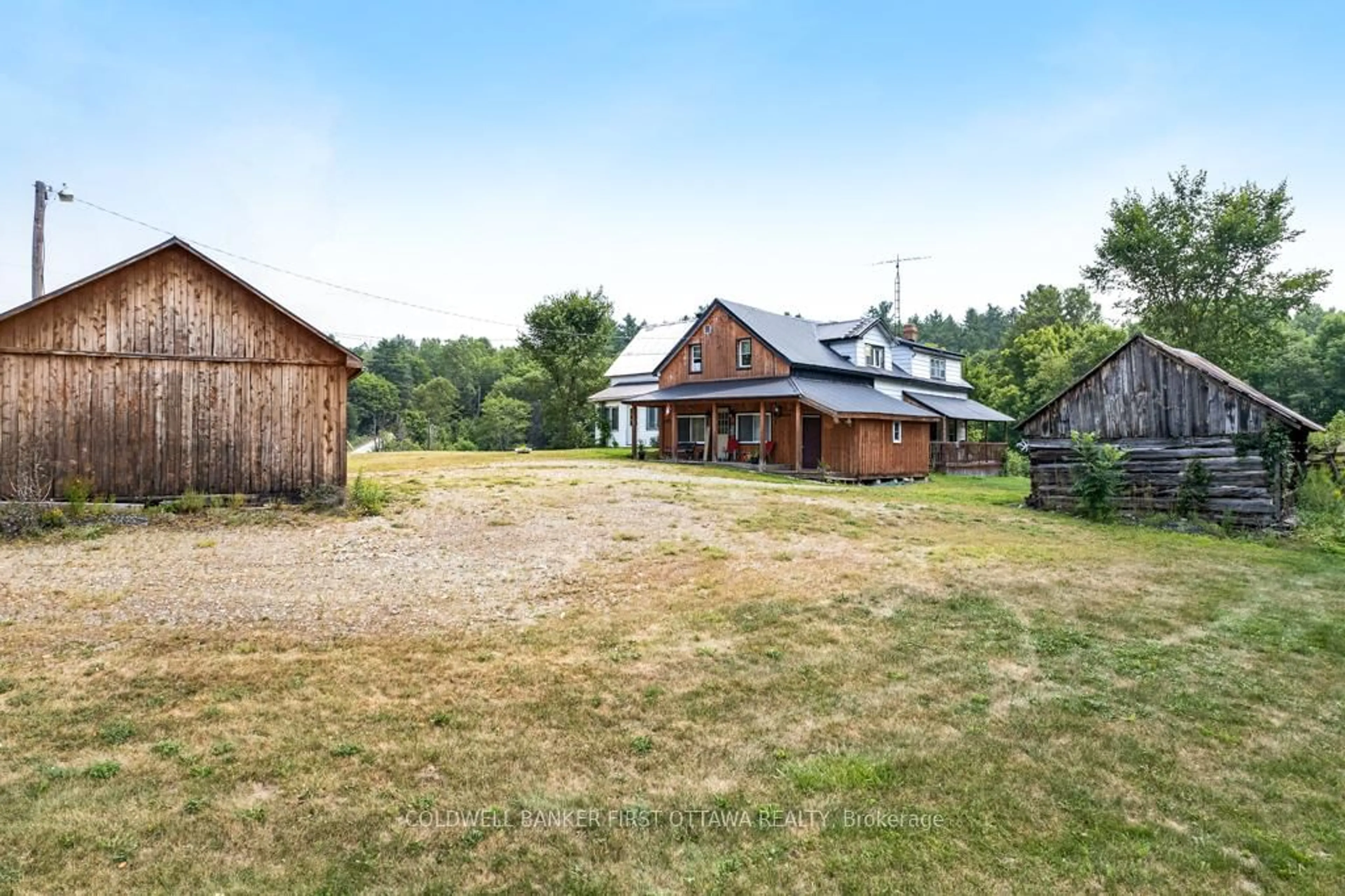 A pic from outside/outdoor area/front of a property/back of a property/a pic from drone, mountain view for 1373 Flower Station Rd, Lanark Ontario K0G 1K0