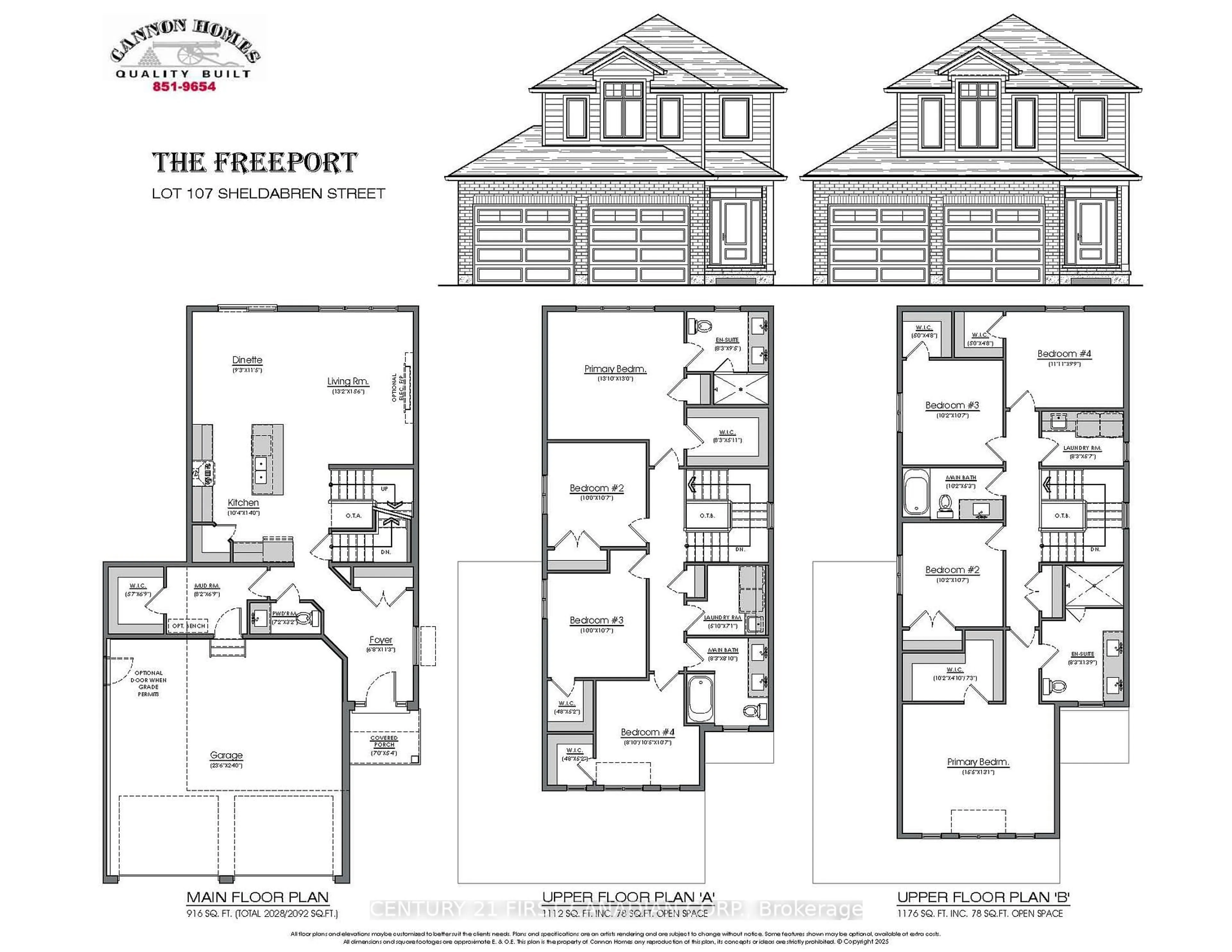 Floor plan for 103 Sheldabren St, North Middlesex Ontario N0M 1A0