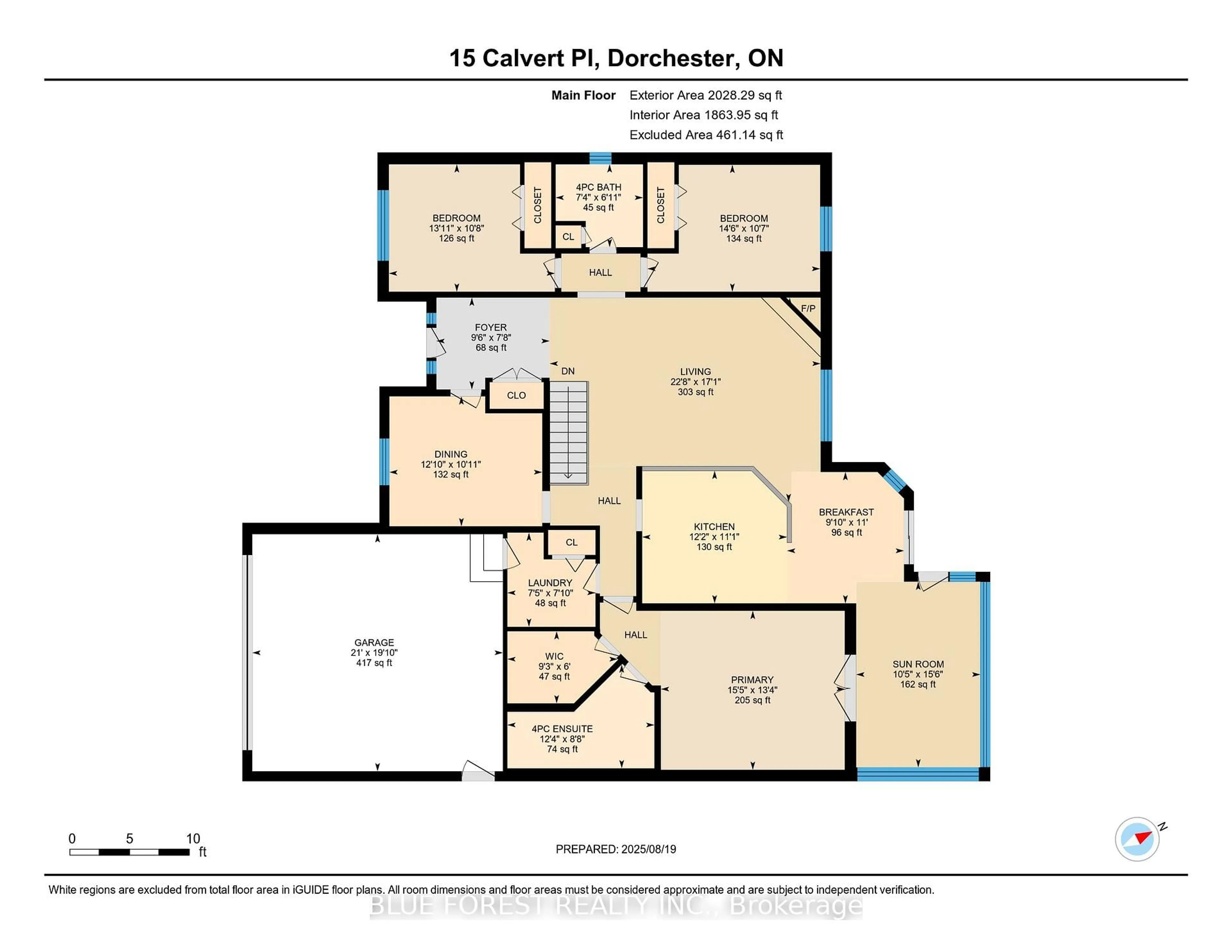 Floor plan for 15 Calvert Pl, Thames Centre Ontario N0L 1G3