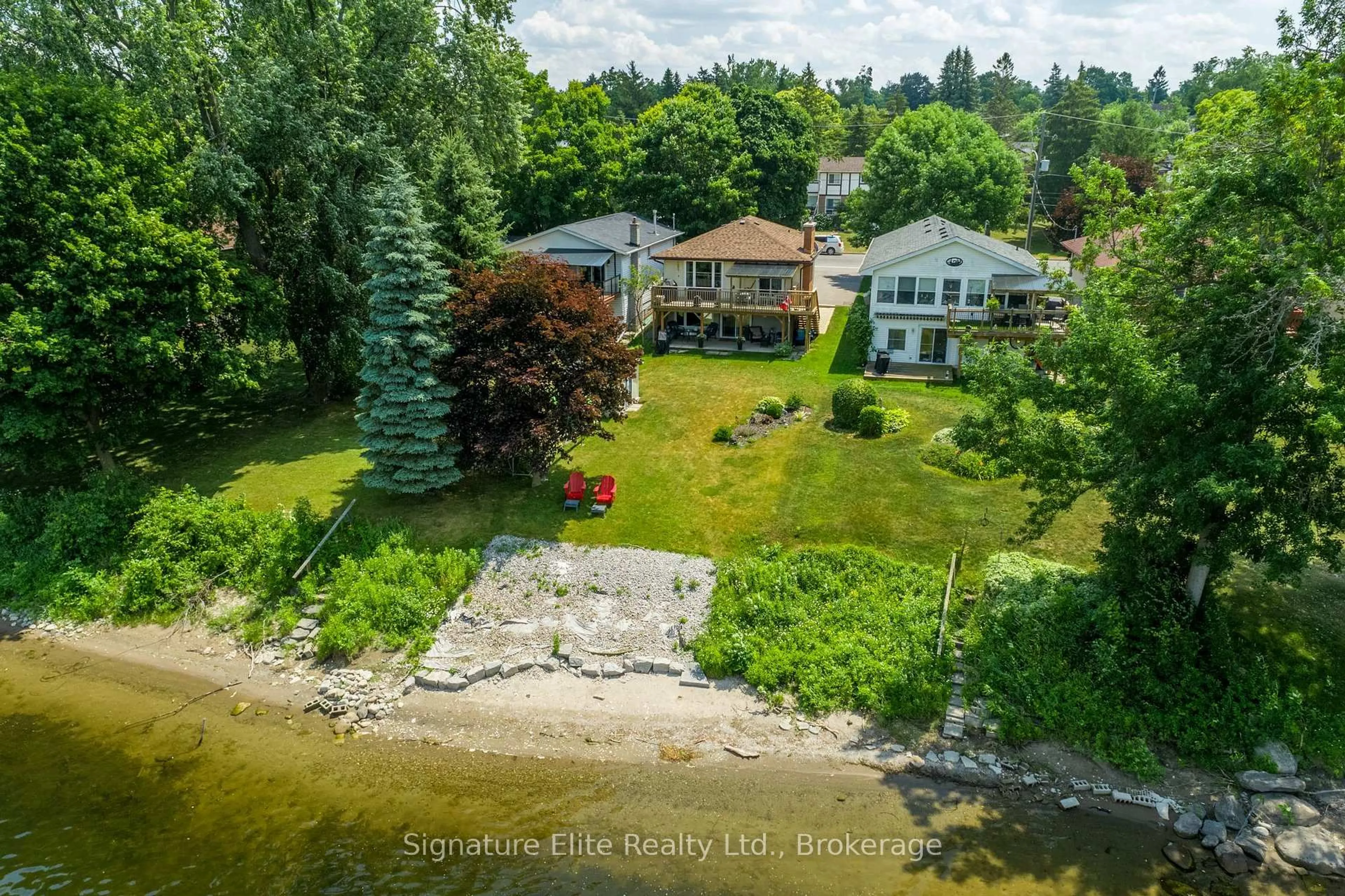 A pic from outside/outdoor area/front of a property/back of a property/a pic from drone, water/lake/river/ocean view for 270 Sherin Ave, Peterborough Ontario K9J 1B6