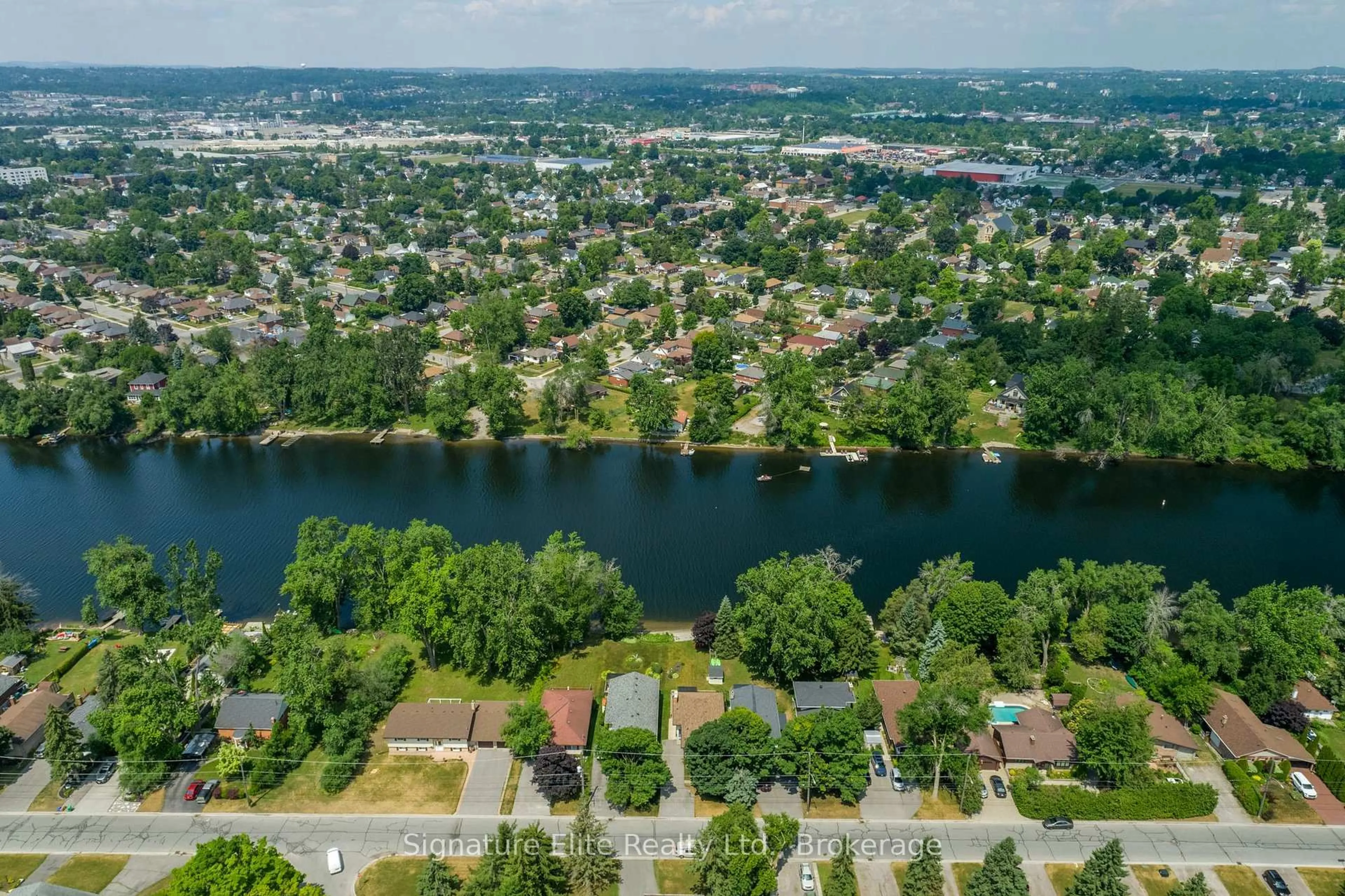 A pic from outside/outdoor area/front of a property/back of a property/a pic from drone, water/lake/river/ocean view for 270 Sherin Ave, Peterborough Ontario K9J 1B6