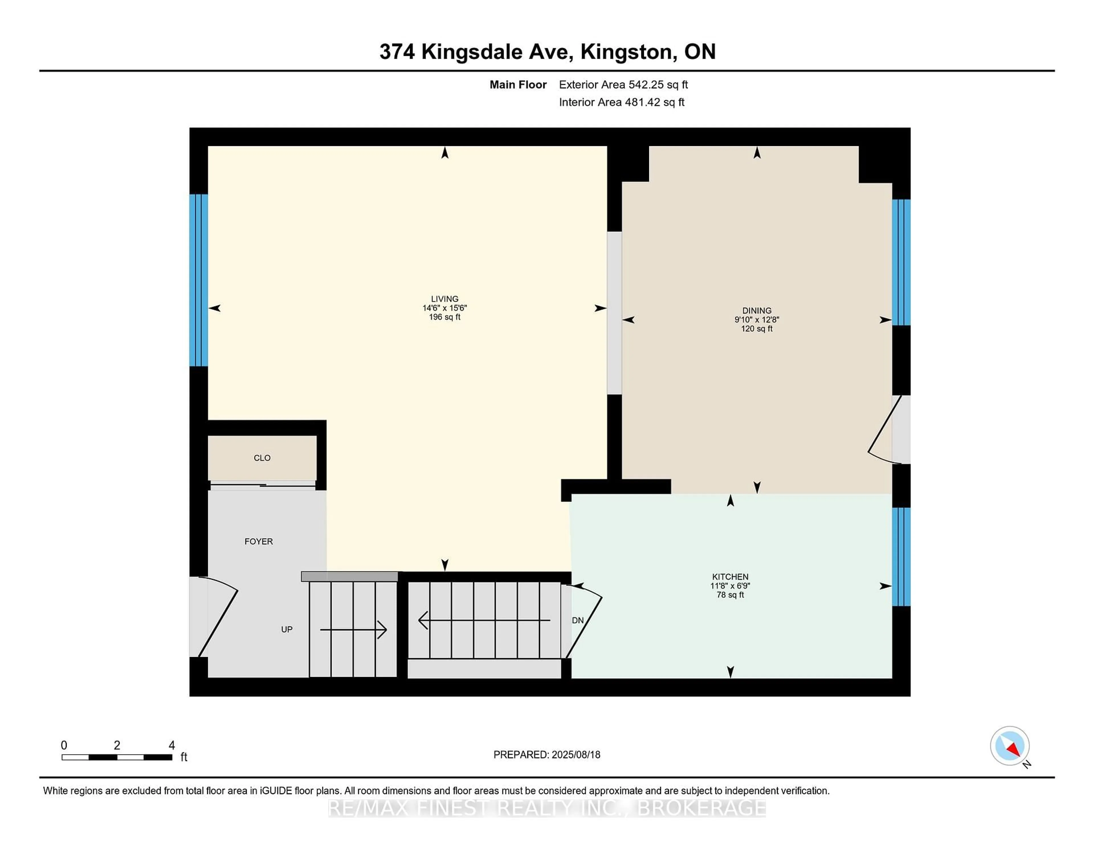 Floor plan for 347 Kingsdale Ave, Kingston Ontario K7M 7Z1