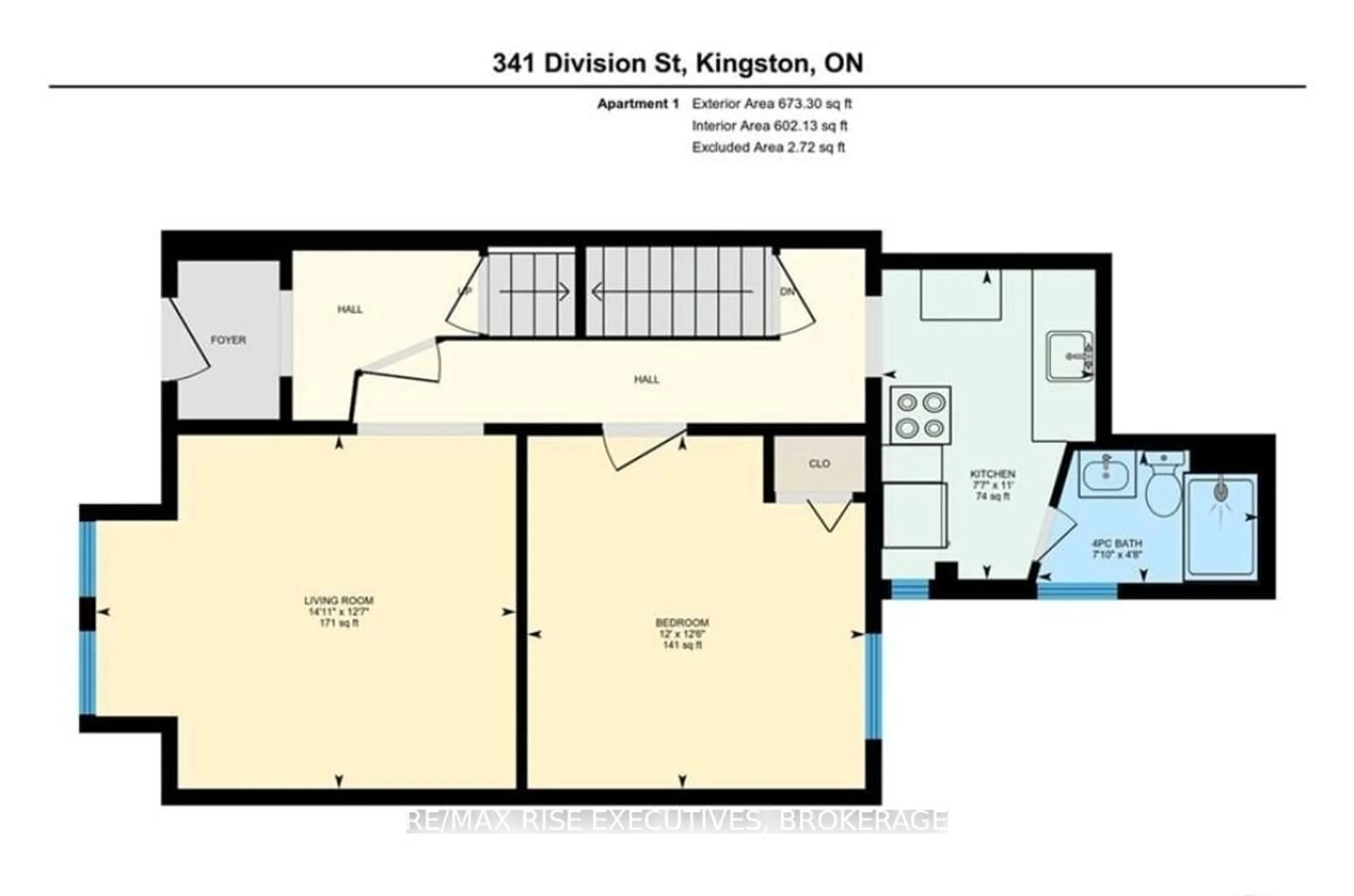 Floor plan for 341 Division St, Kingston Ontario K7K 4A2