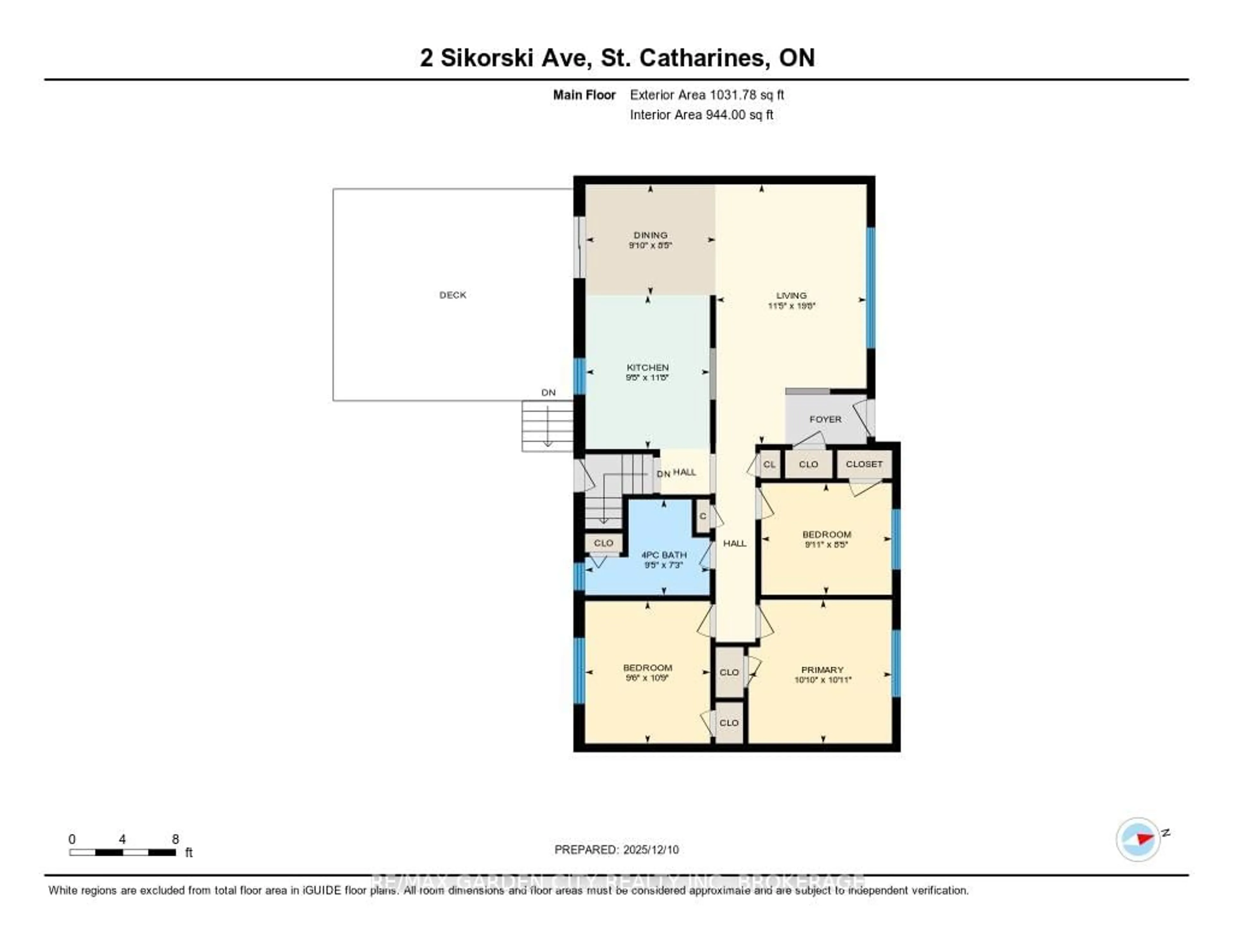 Floor plan for 2 Sikorski Ave, St. Catharines Ontario L2M 5W7
