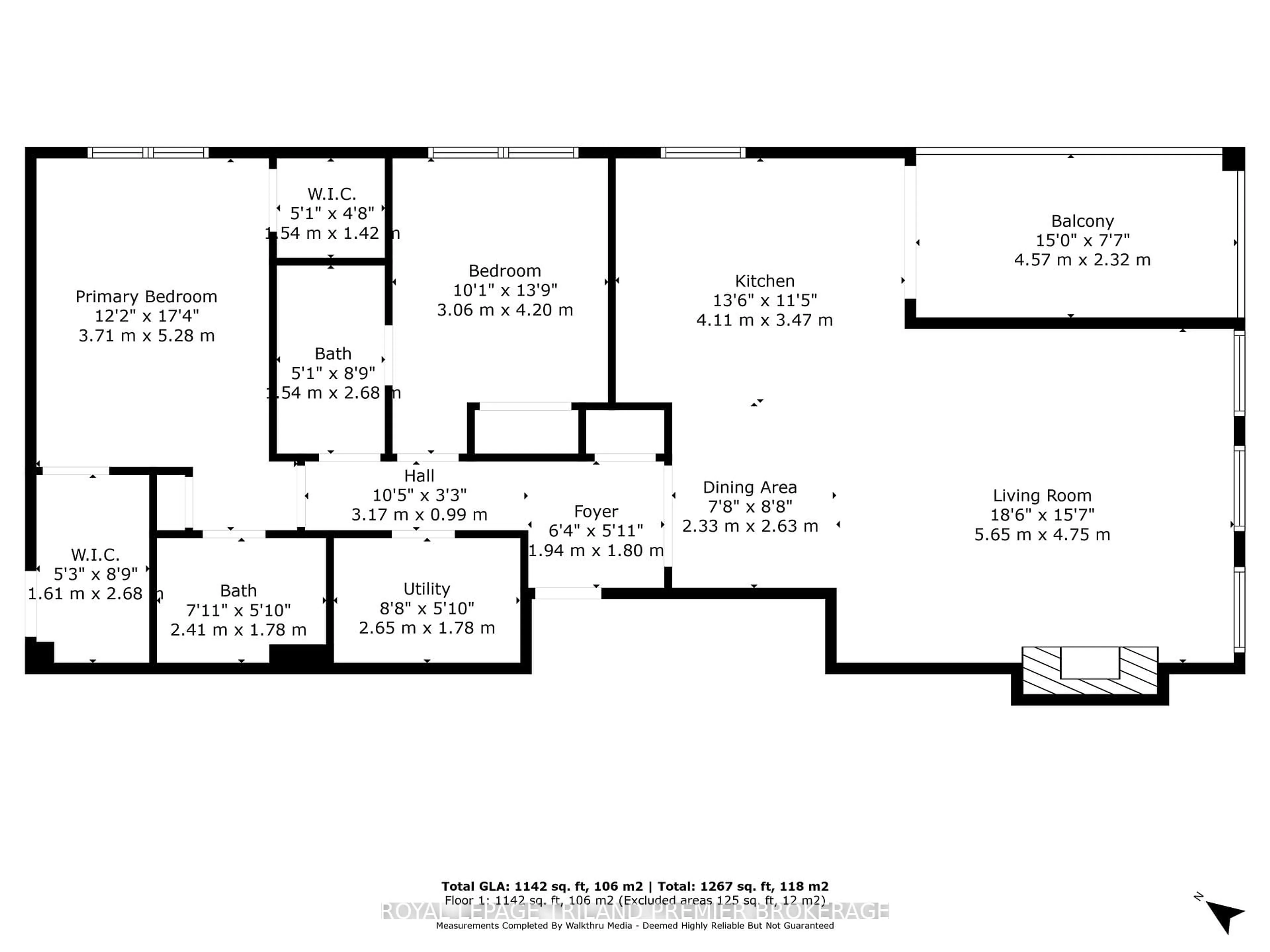 Floor plan for 122 Wortley Rd #202, London South Ontario N6C 3N8