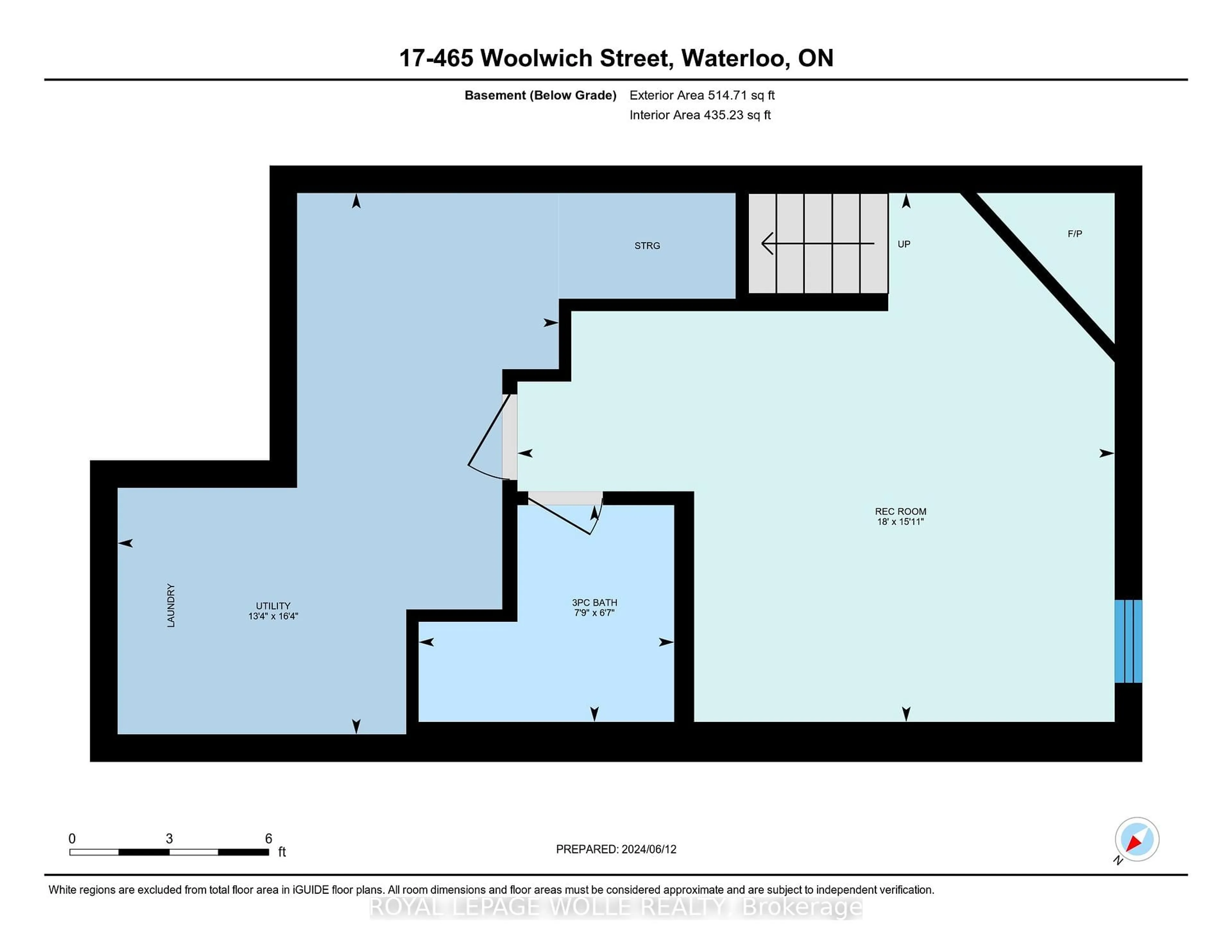 Floor plan for 465 Woolwich St #17, Waterloo Ontario N2K 3S4