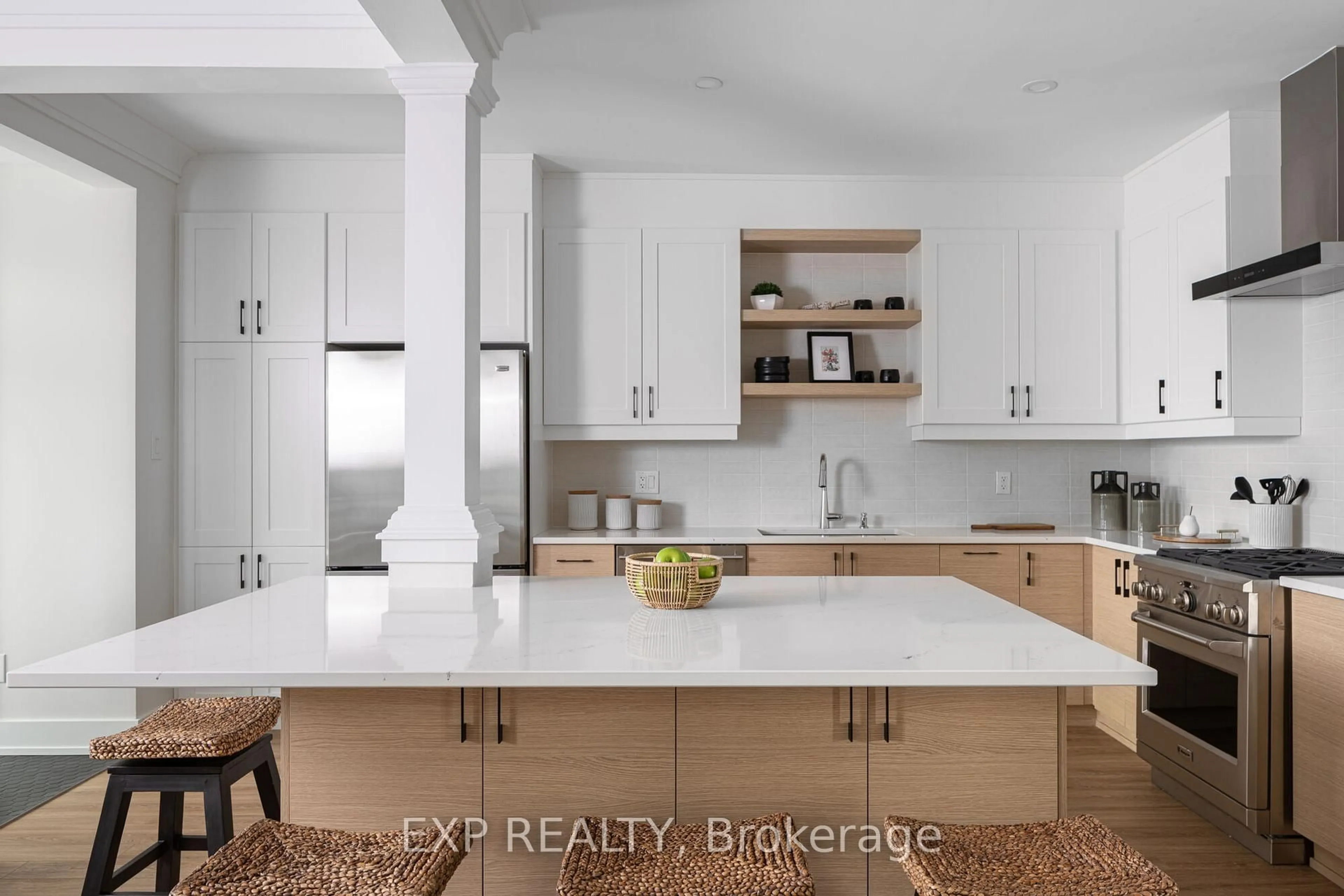 Contemporary kitchen, ceramic/tile floor for 2500 Half Moon Bay Rd, Ottawa Ontario K2J 6K6