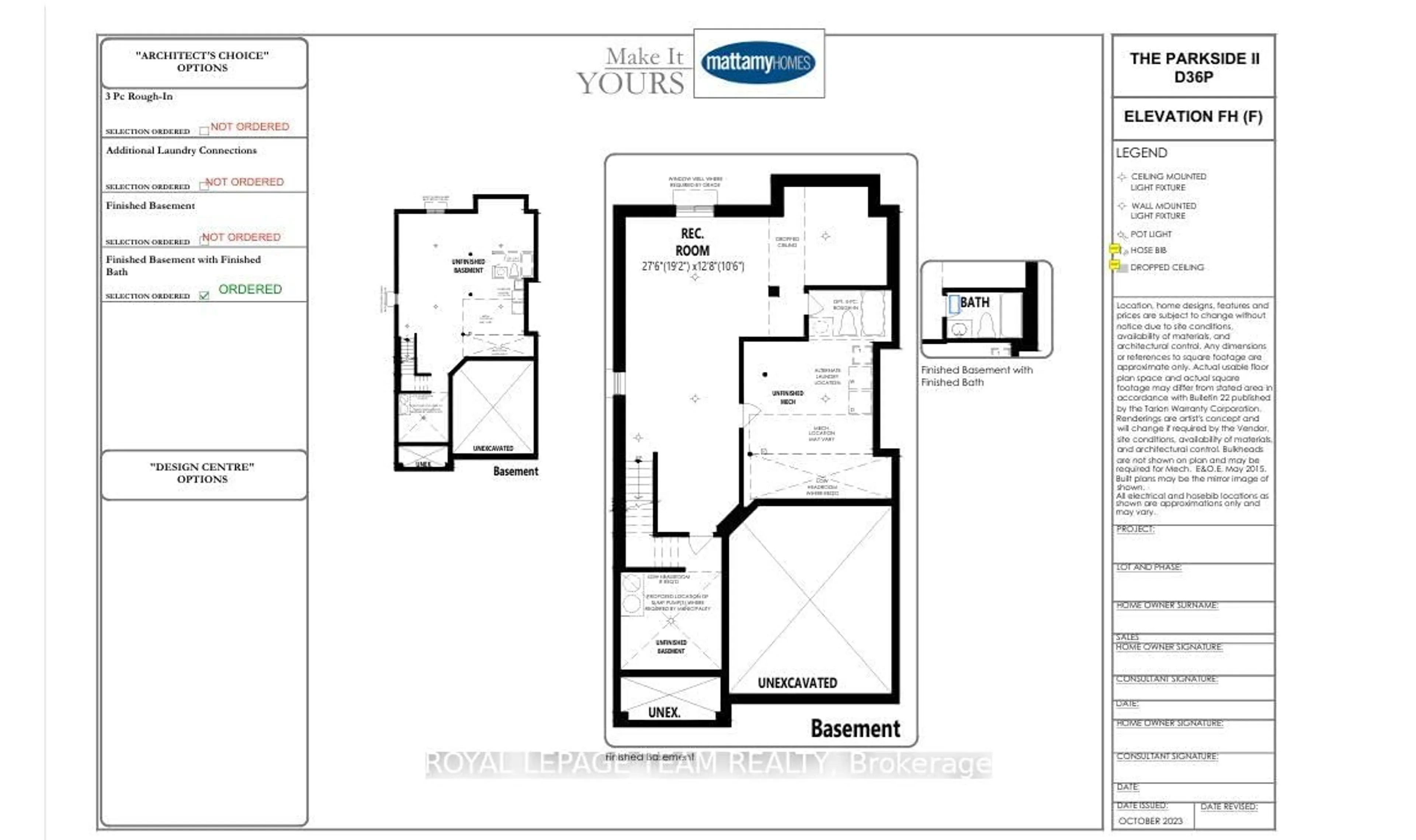 Floor plan for 919 Finescale Way, Ottawa Ontario K2J 0R5