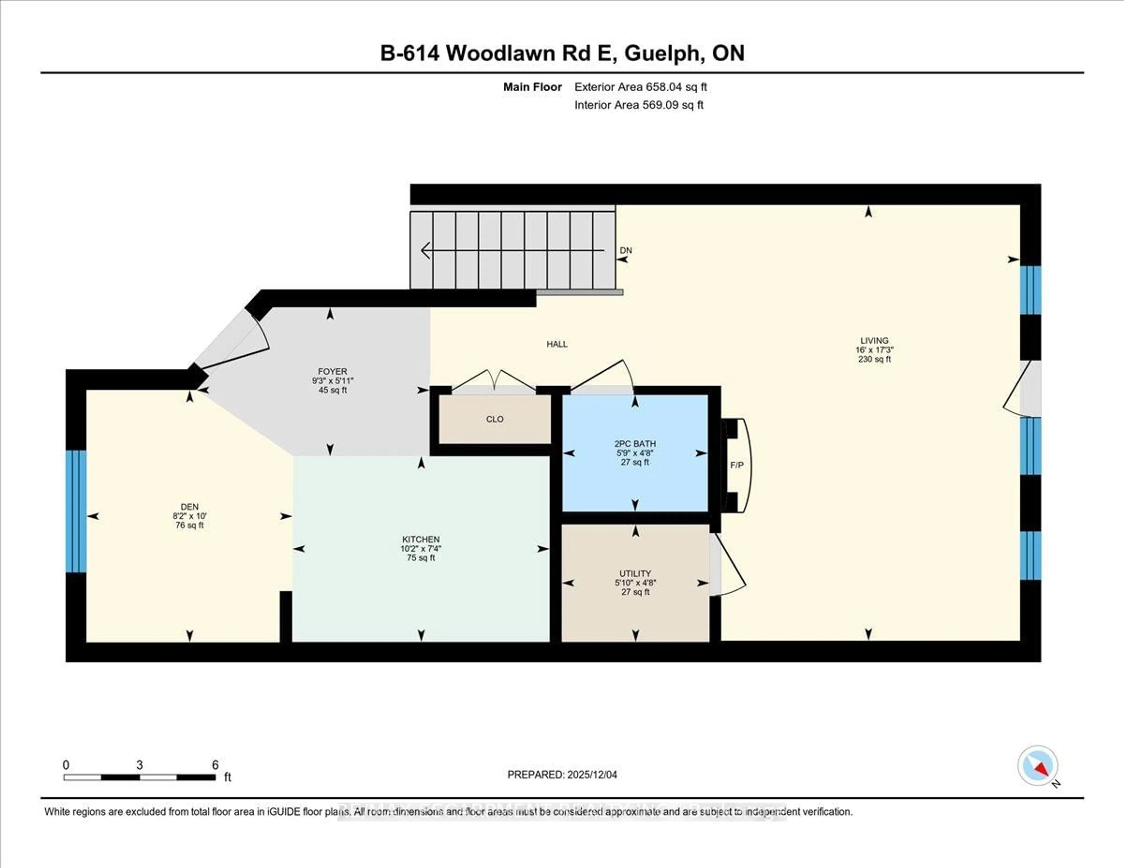 Floor plan for 614B Woodlawn Rd, Guelph Ontario N1E 0K4