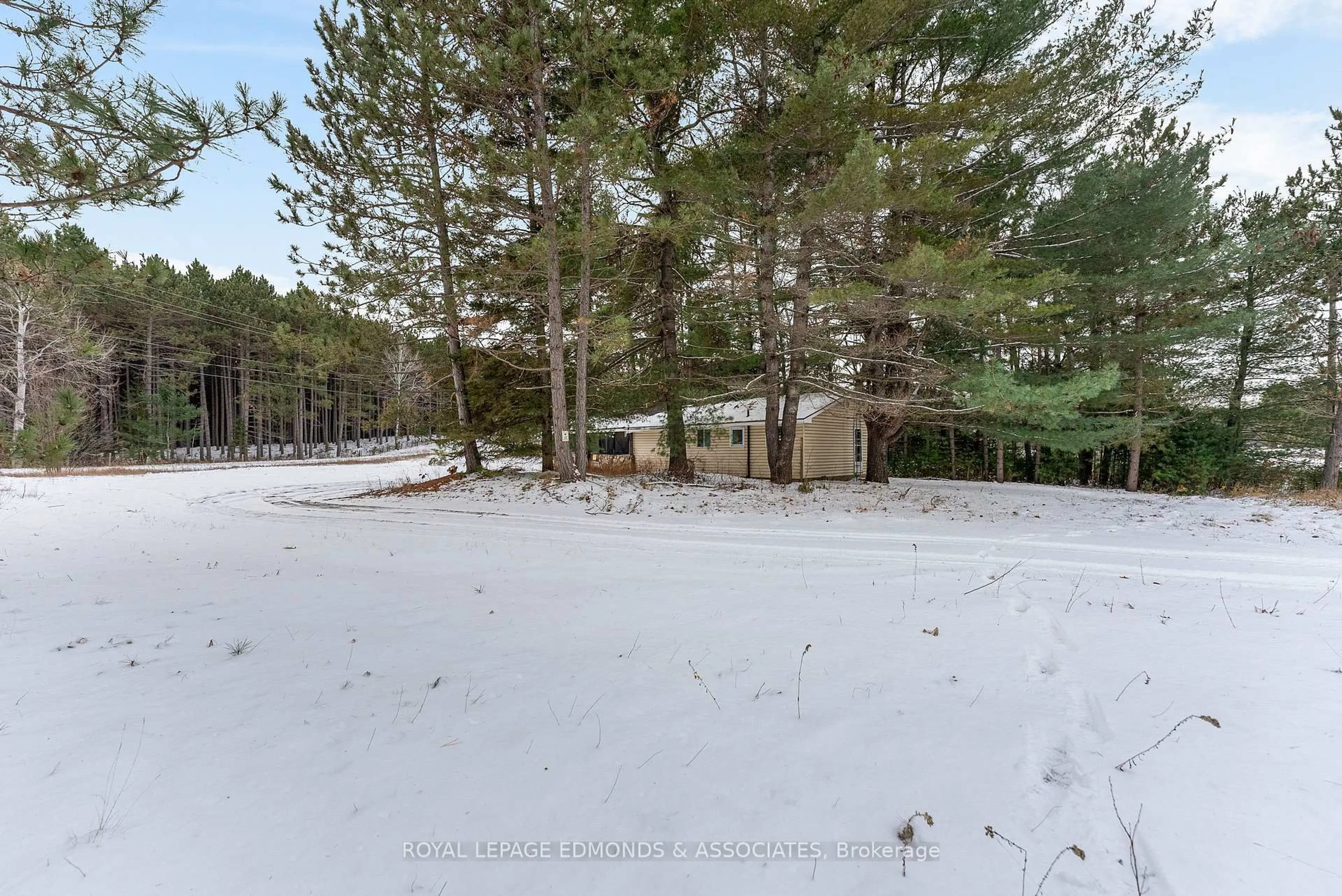 A pic from outside/outdoor area/front of a property/back of a property/a pic from drone, forest/trees view for 2815 Round Lake Rd, Round Lake Centre Ontario K0J 2J0