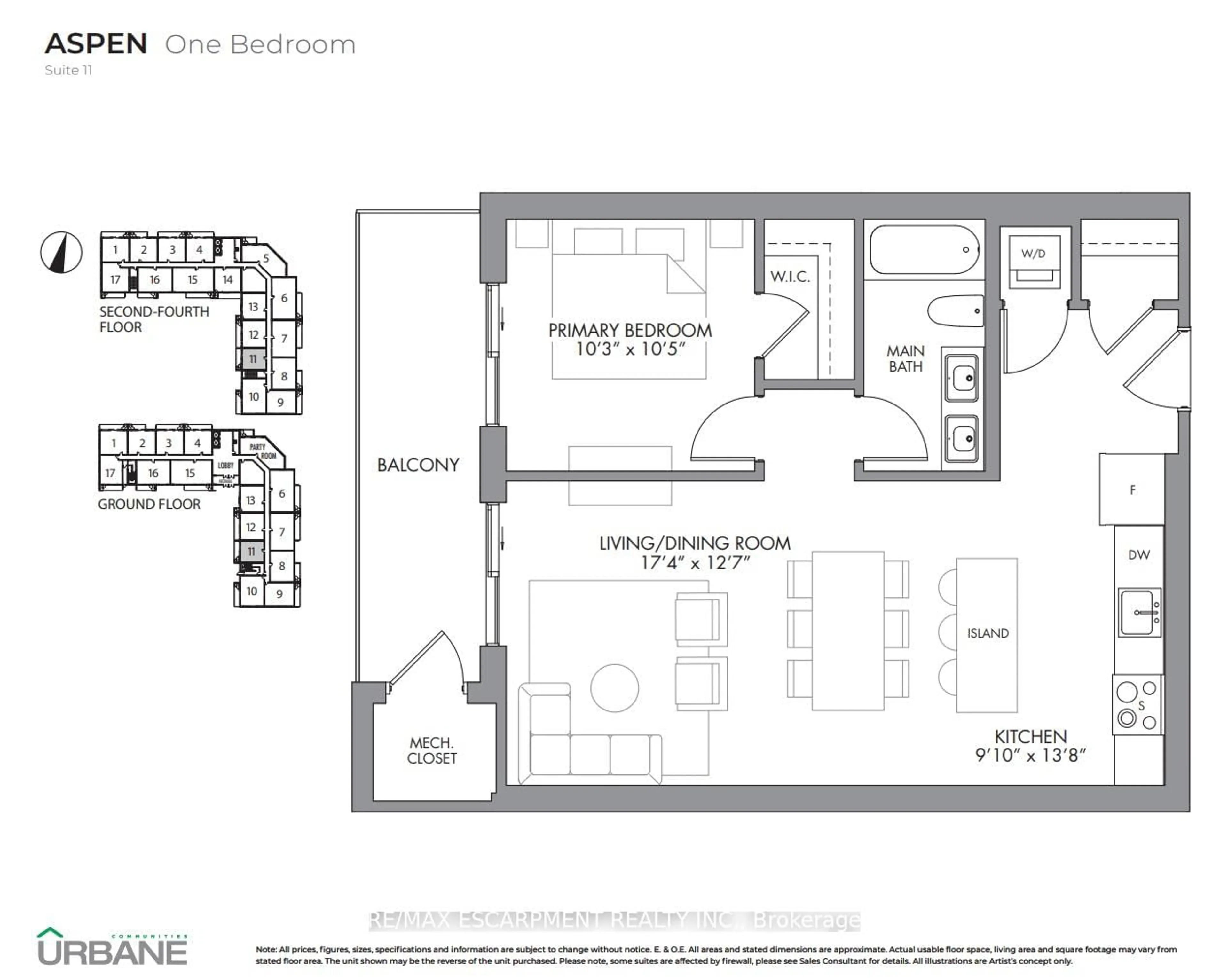 Floor plan for 7549A Kalar Rd #311, Niagara Falls Ontario L2H 3W6