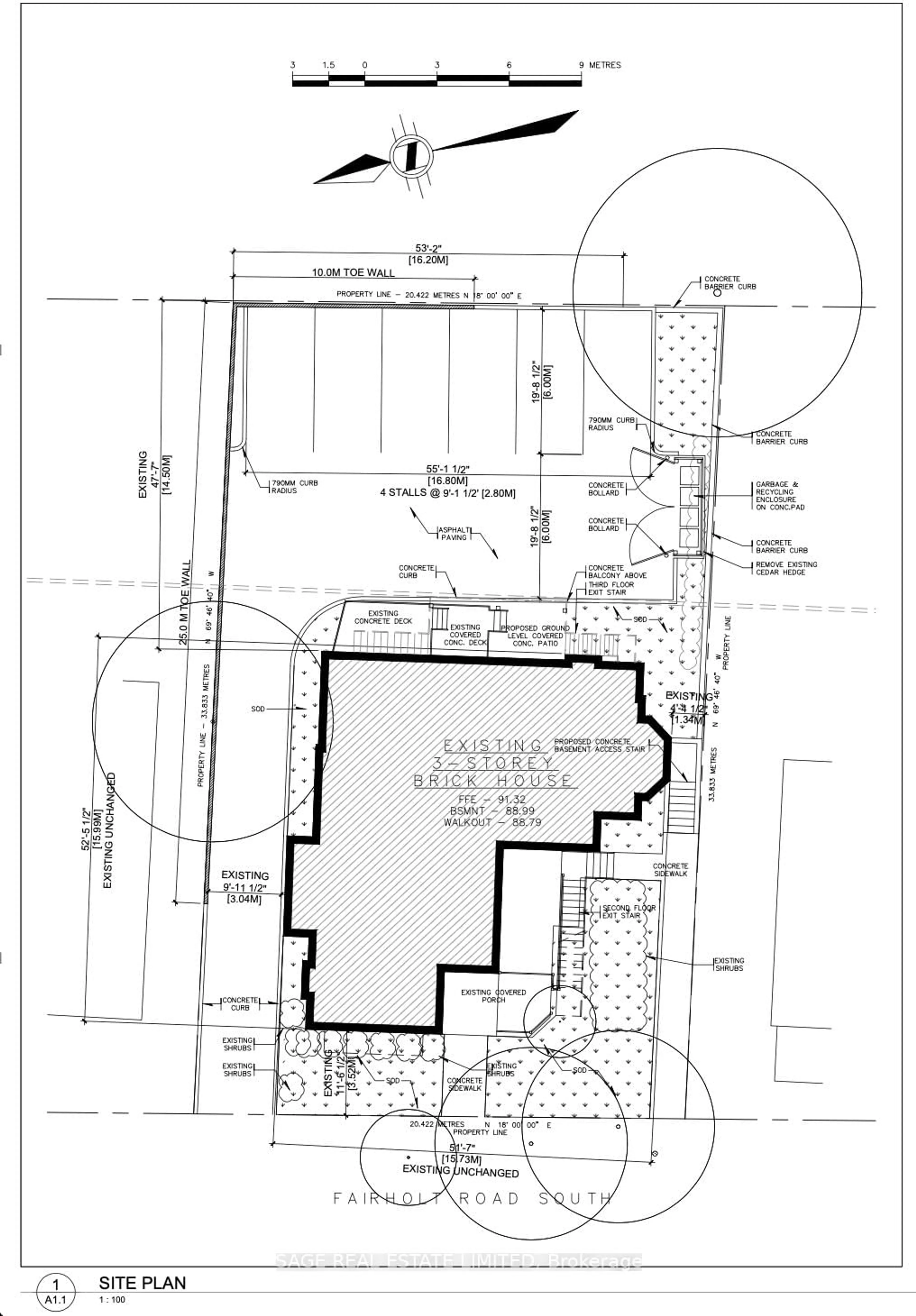 Floor plan for 95-97 FAIRHOLT Rd, Hamilton Ontario L8M 2T6