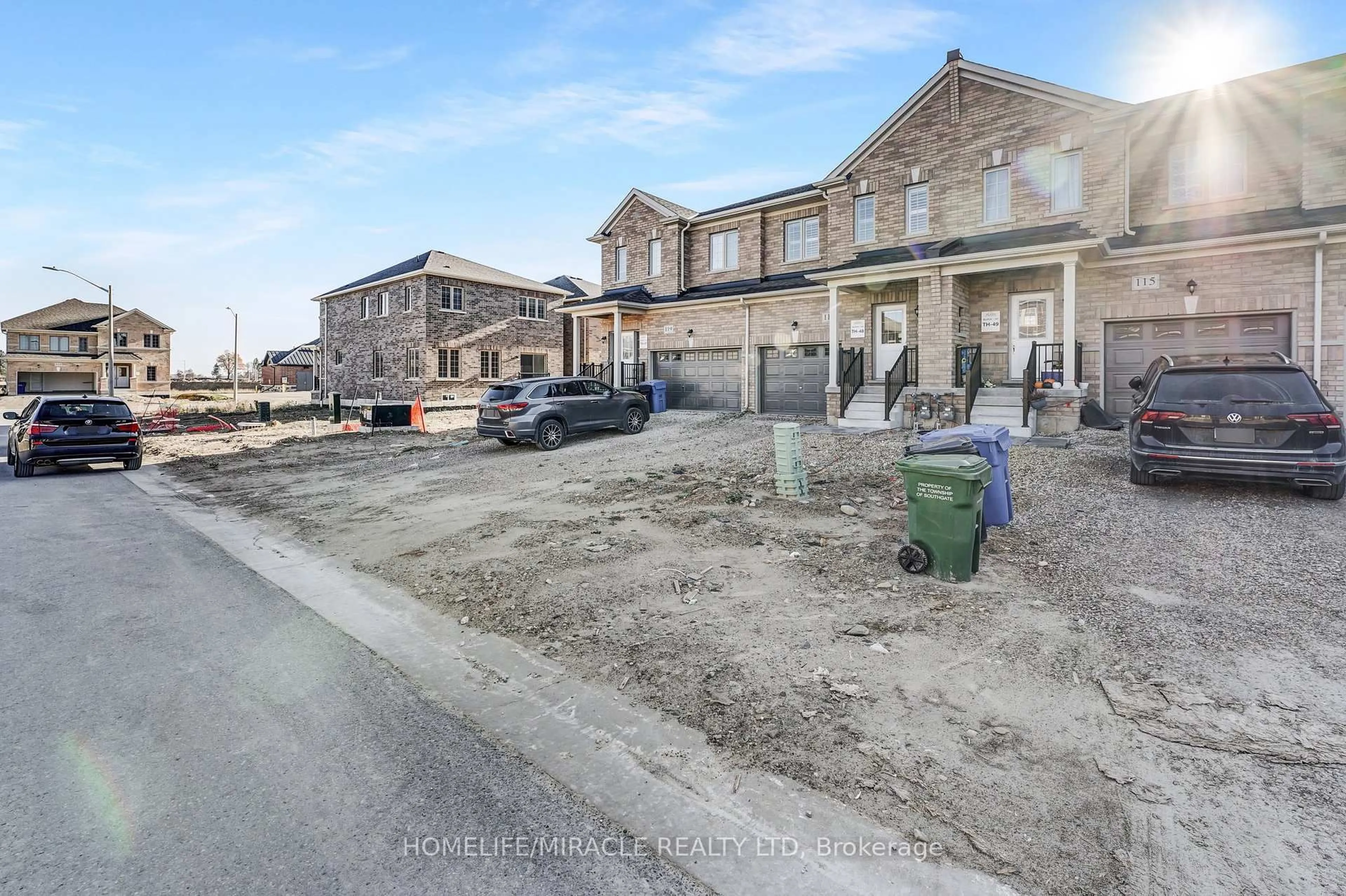 A pic from outside/outdoor area/front of a property/back of a property/a pic from drone, street for 117 Stocks Ave, Southgate Ontario N0C 1B0