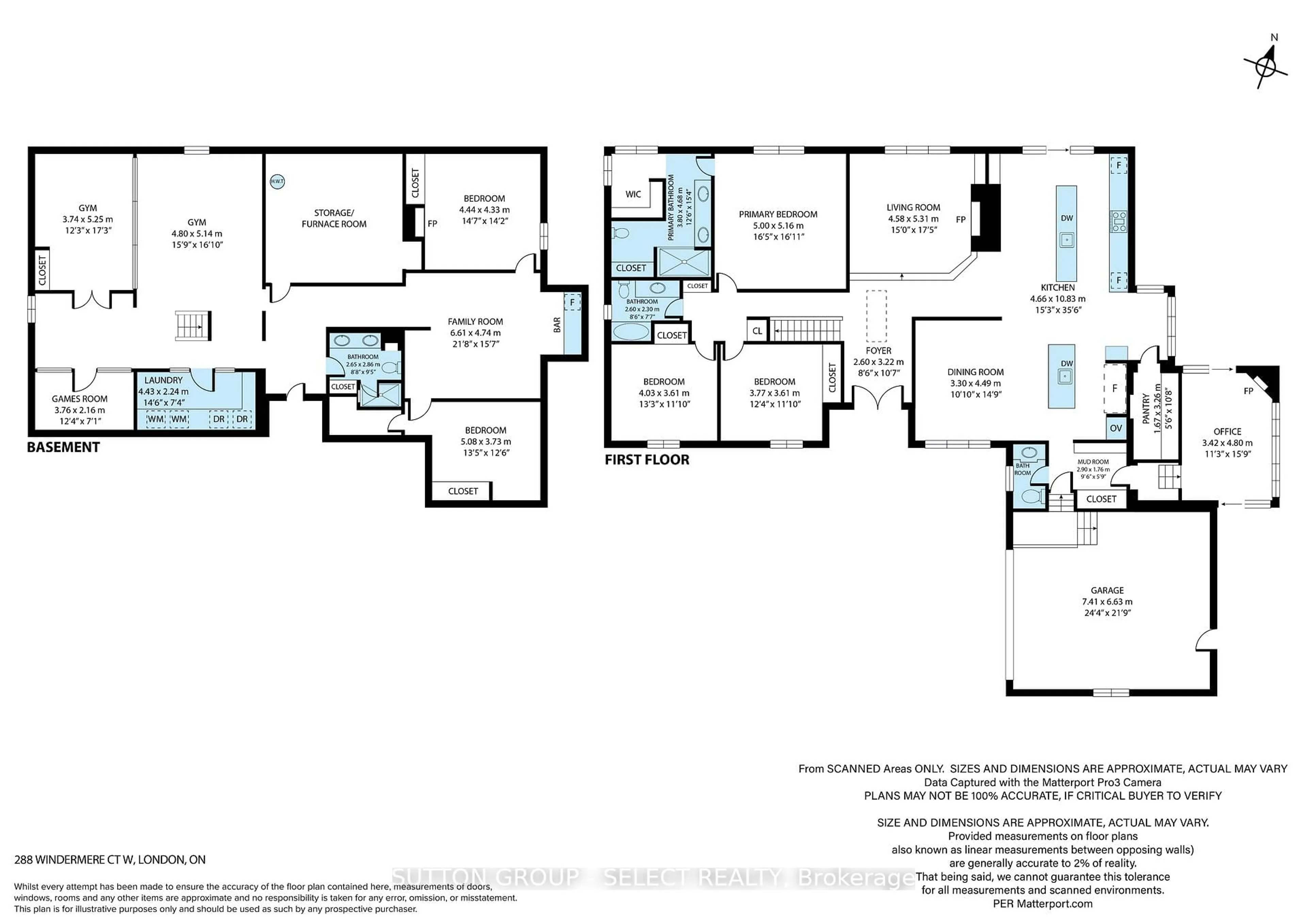 Floor plan for 288 Windermere Crt, London North Ontario N6G 4J5